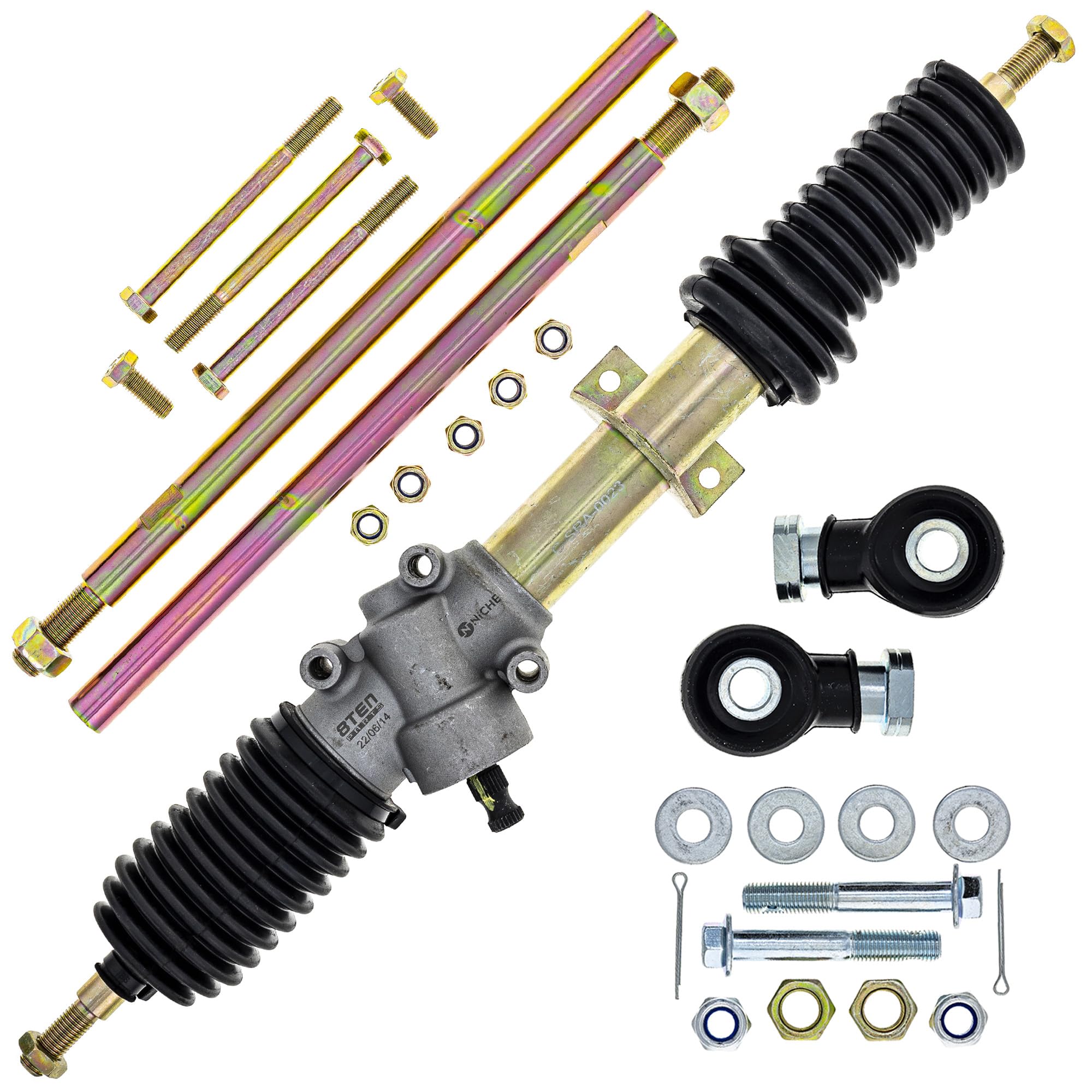 Amazon.com: NICHE Steering Rack Tie Rod End Kit for Polaris Ranger