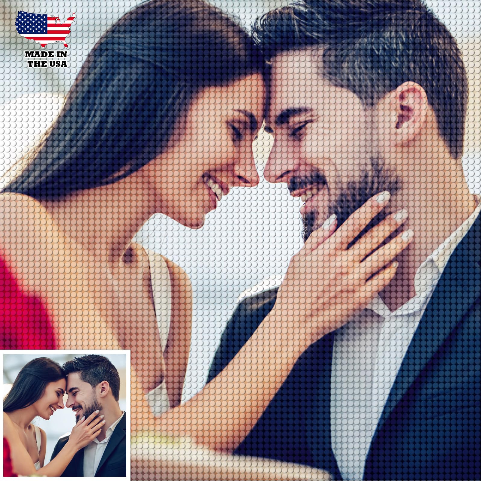 UPMALL Custom Diamond Art Painting Kits for Adults - Personalized Diamond Art Photo Full Drill, Custom Your Own Picture - 5D Diamond Art Painting Kits for Home Decor 23.6x23.6in/60x60cm