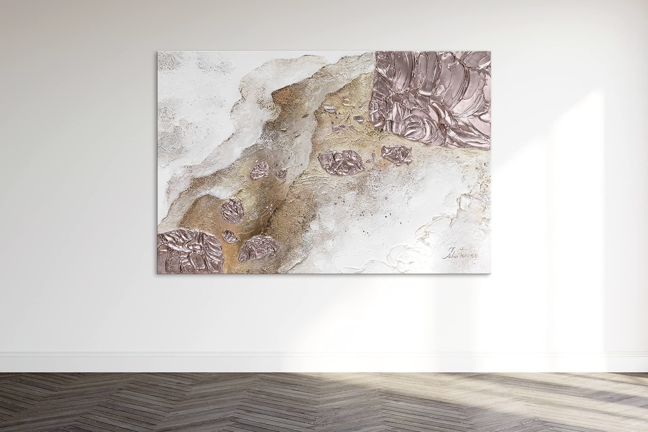 YS Quadro dipinto a mano «Eternità» | Quadri moderni su tela Art Quadri soggiorno dipinti a mano | Pittura dipinta a mano | Quadri moderni su tela