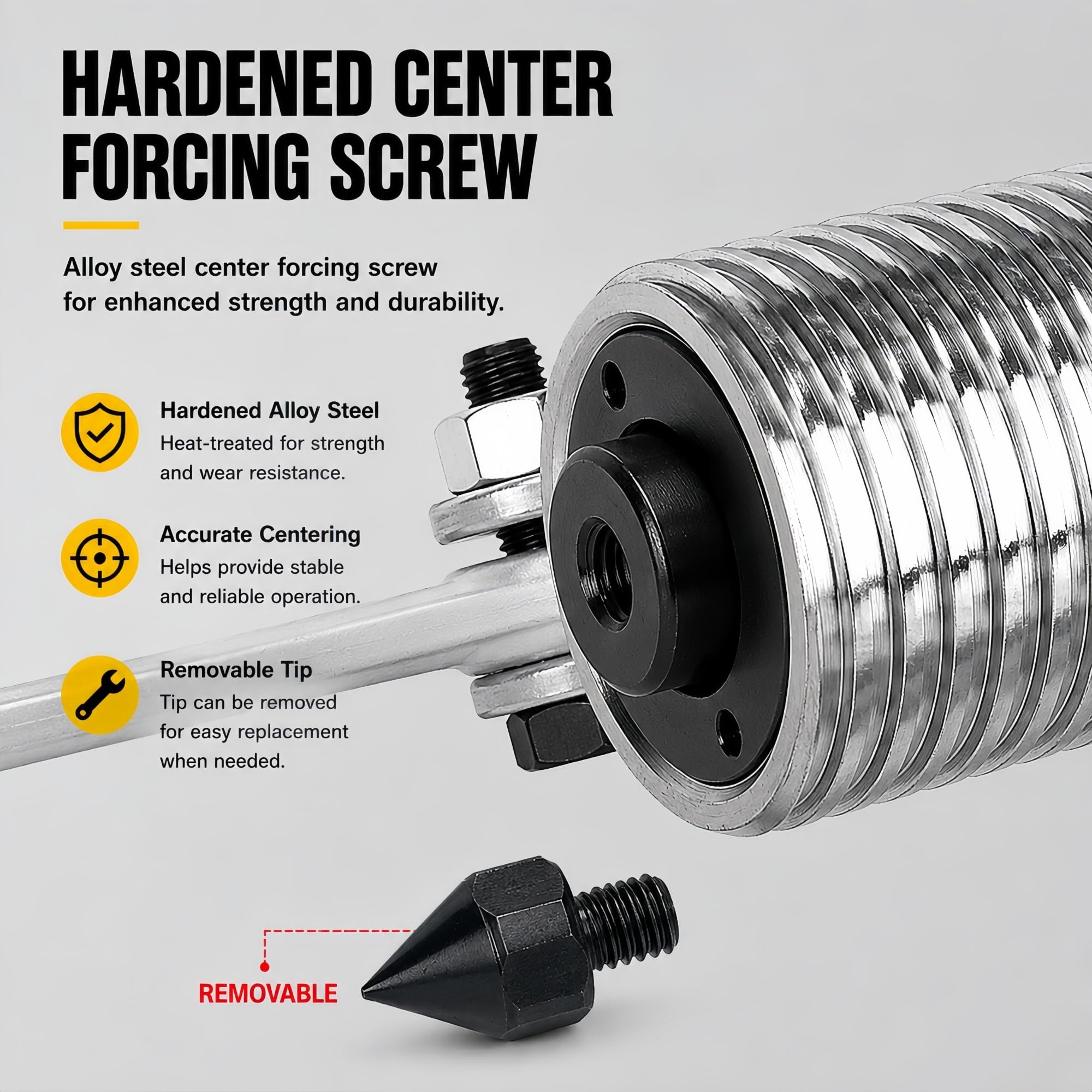 Hydrauliczny ściągacz do przekładni, 5-50 ton, z pompą ręczną, do napraw samochodowych i ciężkich maszyn, wytrzymałe narzędzie do łatwego demontażu