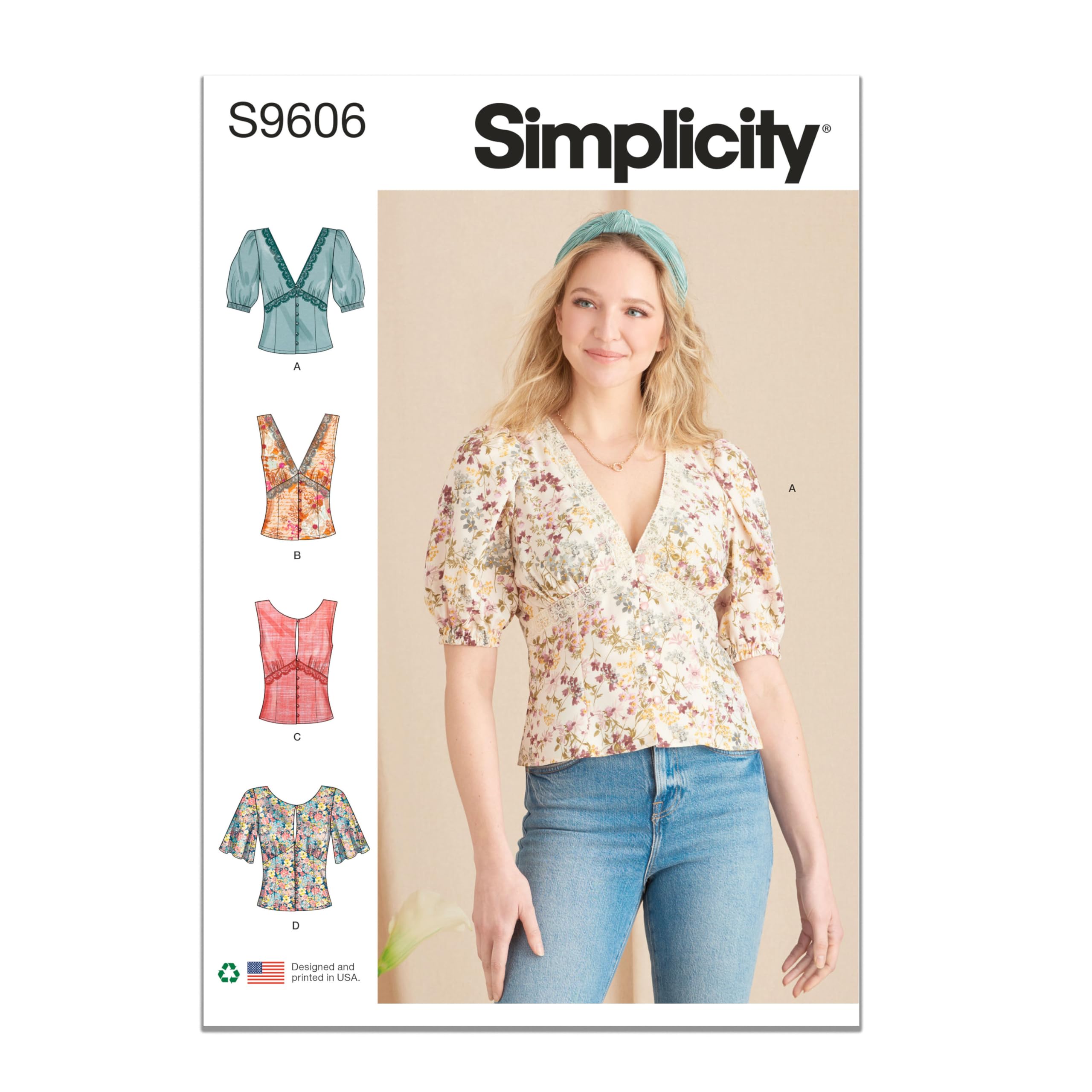 Simplicity SS9606H5 Misses TOP/Vest H5 (6-8-10-12-14)