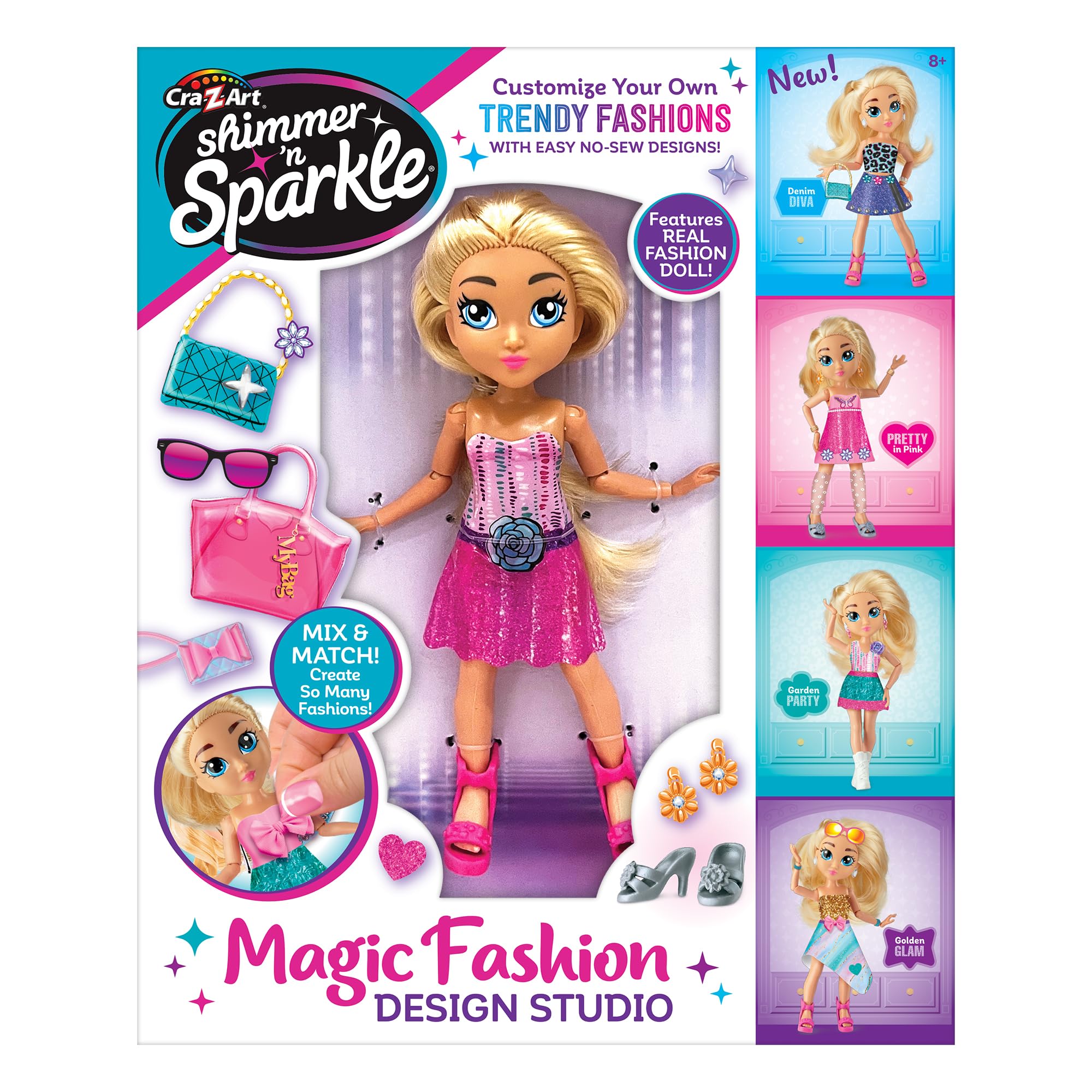 Amazon.com: Shimmer 'N Sparkle Magic Fashion Doll Studio : Toys