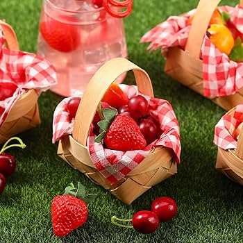 Amazon.com: Geelin 12 Pcs Christmas Mini Woven Basket with