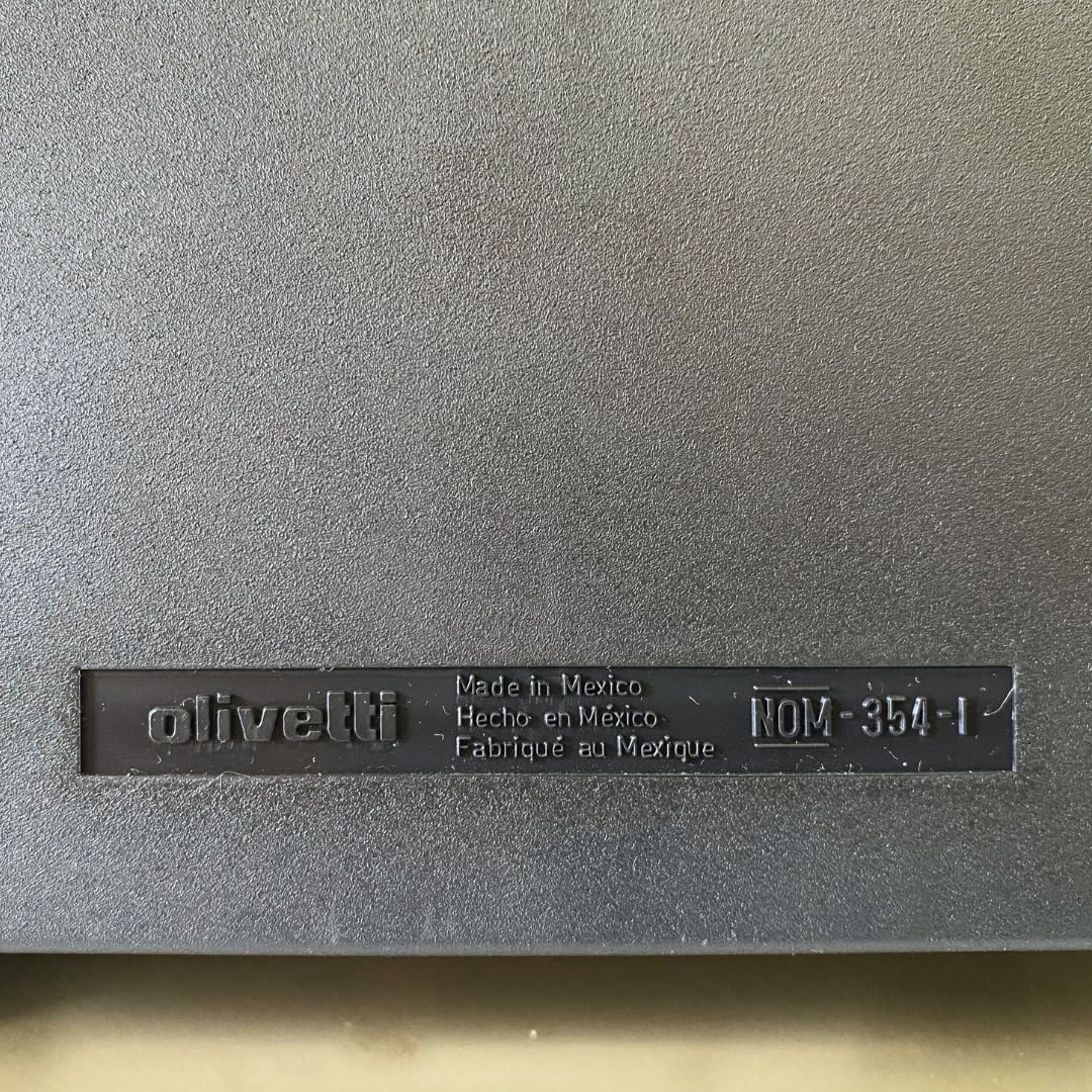 Genérico Máquina de Escribir Vintage Olivetti Lettera 25 - Teclado en Castellano Revisada y Funcional Ideal para Coleccionismo - Totalmente Funcional