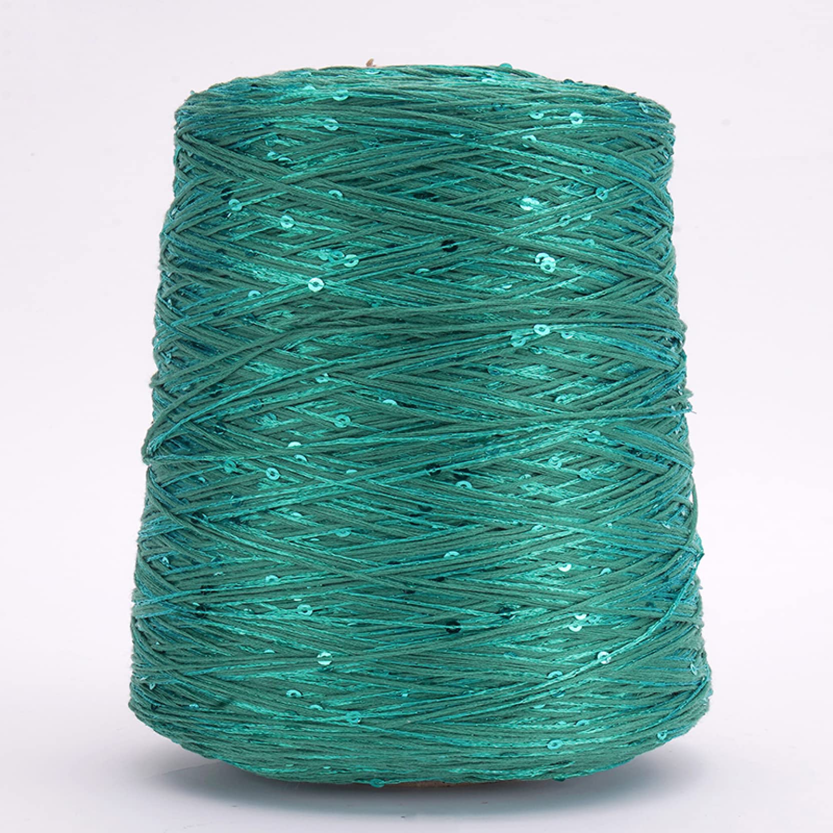 filato, filato per uncinetto, 500g Filato di puro cotone con paillettes Filo di cotone tessuto a mano Filato morbido scintillante for coperte all'uncinetto Maglione lavorato a maglia(9)