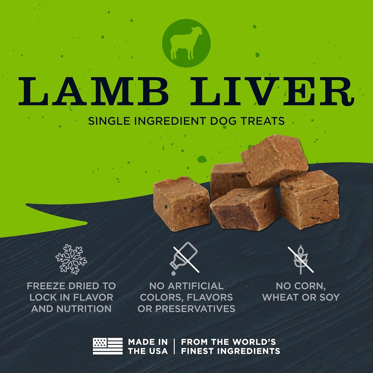 Blackwood Freeze Dried Dog Treats, 100% Lamb Liver, 3 oz (Pack of 2) image 2