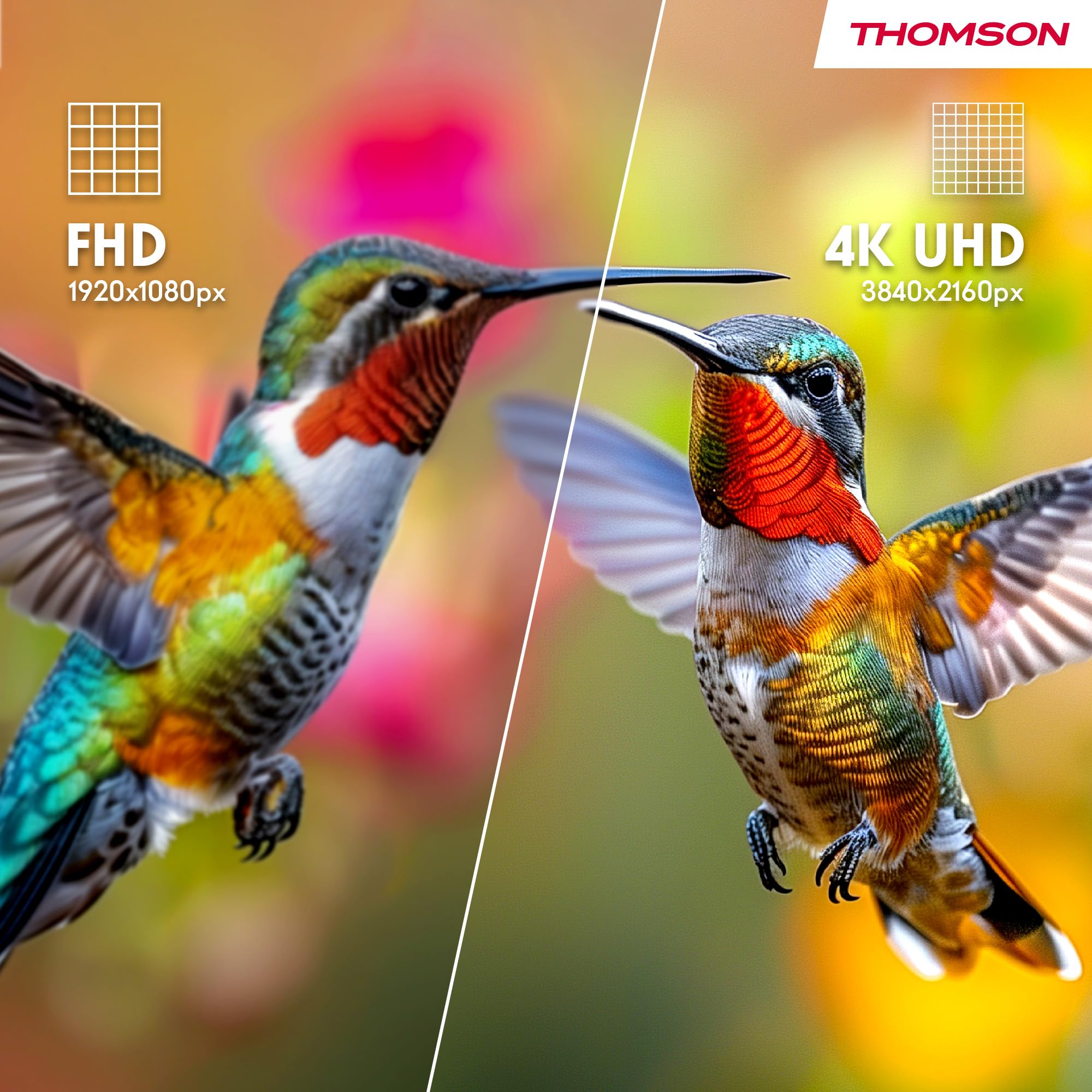 THOMSON Go Plus 32 Pouces (81 cm) Android Portable 4K UHD écran Tactile Wi-Fi 6 Bluetooth 5.1 Batterie 4h