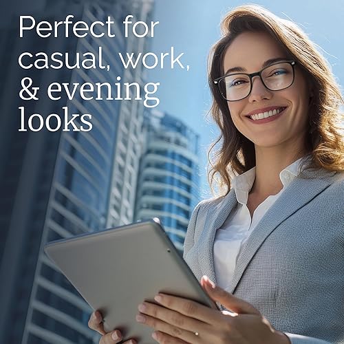 Miniatura 2 de Ccvoo Anteojos de lectura para mujer y hombre, con protección contra la luz azul, anteojos para computadora, anteojos de emergencia