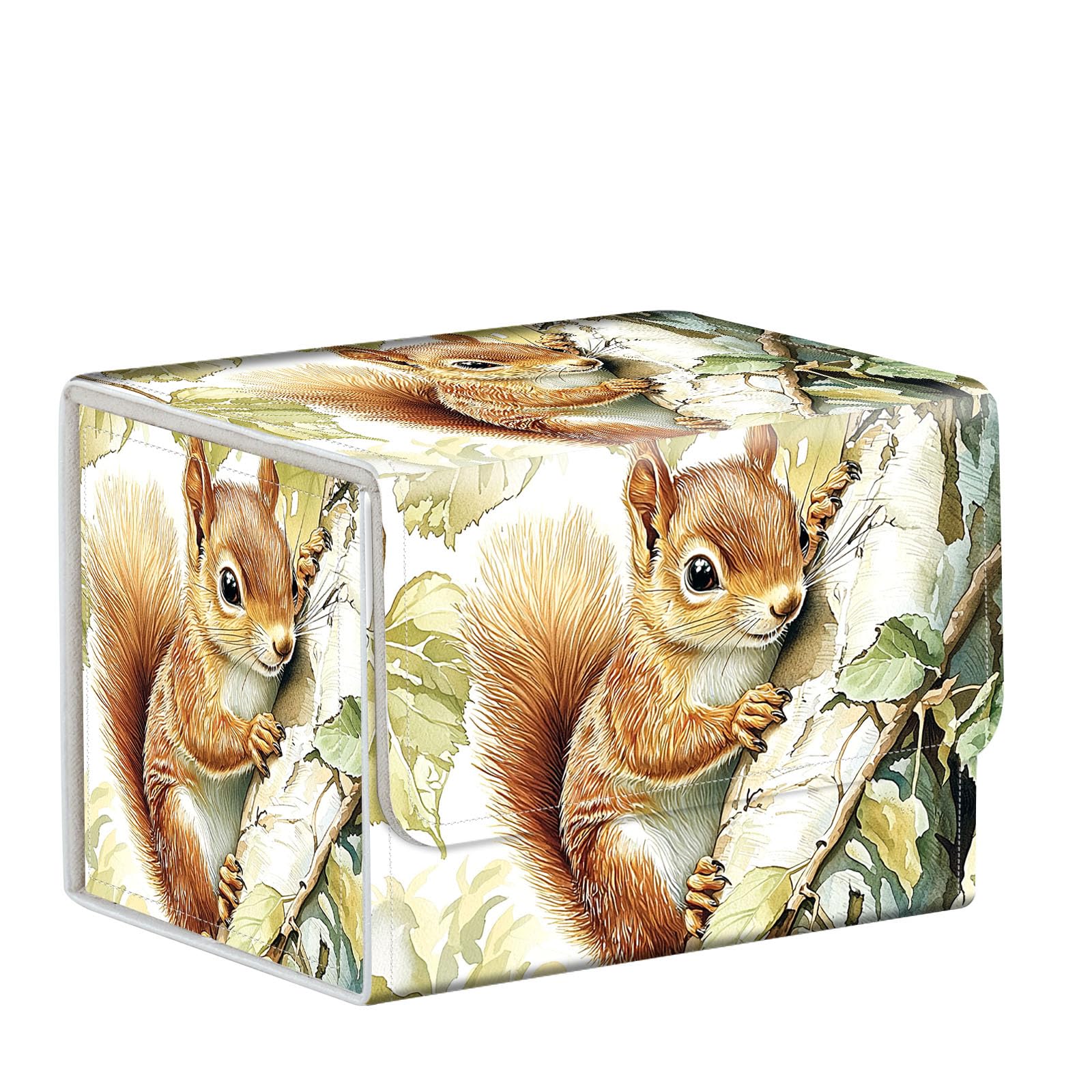 ETLKJVBL for MTG Card Storage Solution - for MTG Card Box and Commander Decks, High Capacity Anime Card Sleeves for Mtg Deck Box, Designed Specifically for Mtg Players, Cute Little Squirrel