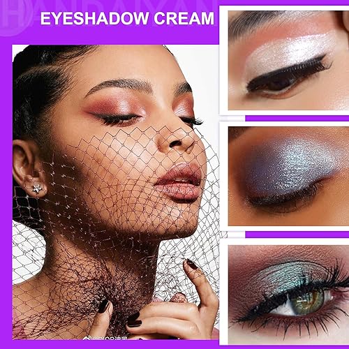 Miniatura 5 de Ofanyia Sombra de ojos en crema, sombra de ojos monocromática nacarada con puré de papas, sombra de ojos en crema brillante de alta pigmentación,