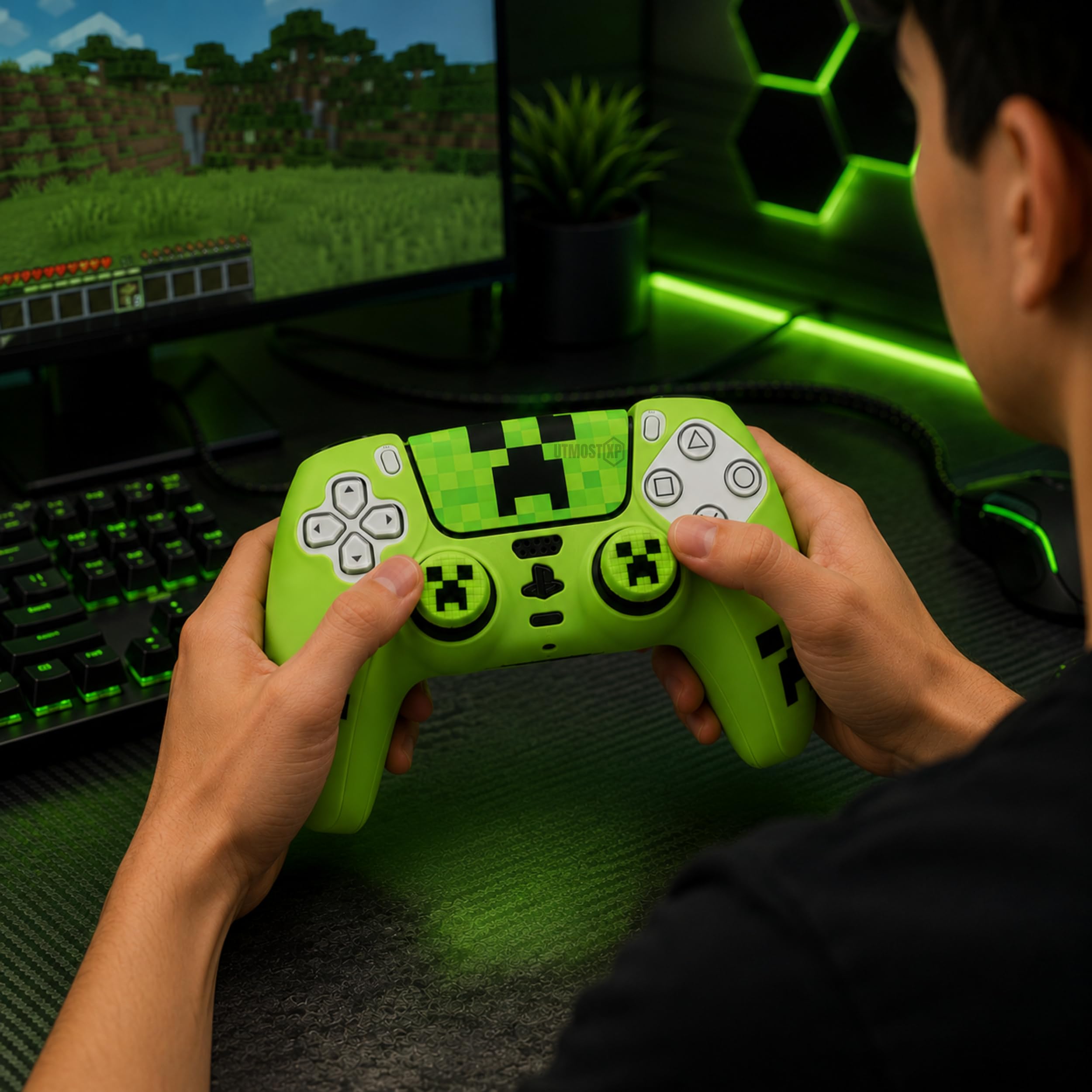 Cover Compatibile con Controller PS5 (Verde)