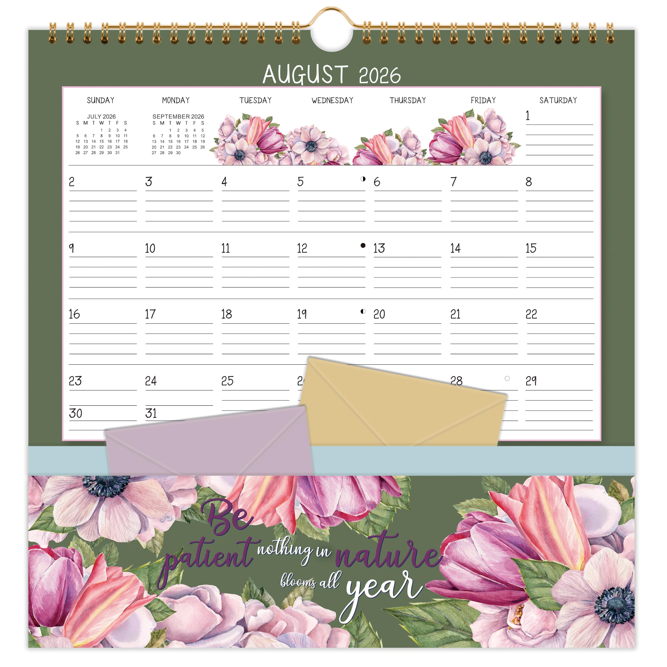 Wall Calendar 2026-2027, Jul. 2026 - Dec. 2027, 11.2" x 11.2", 18 Month