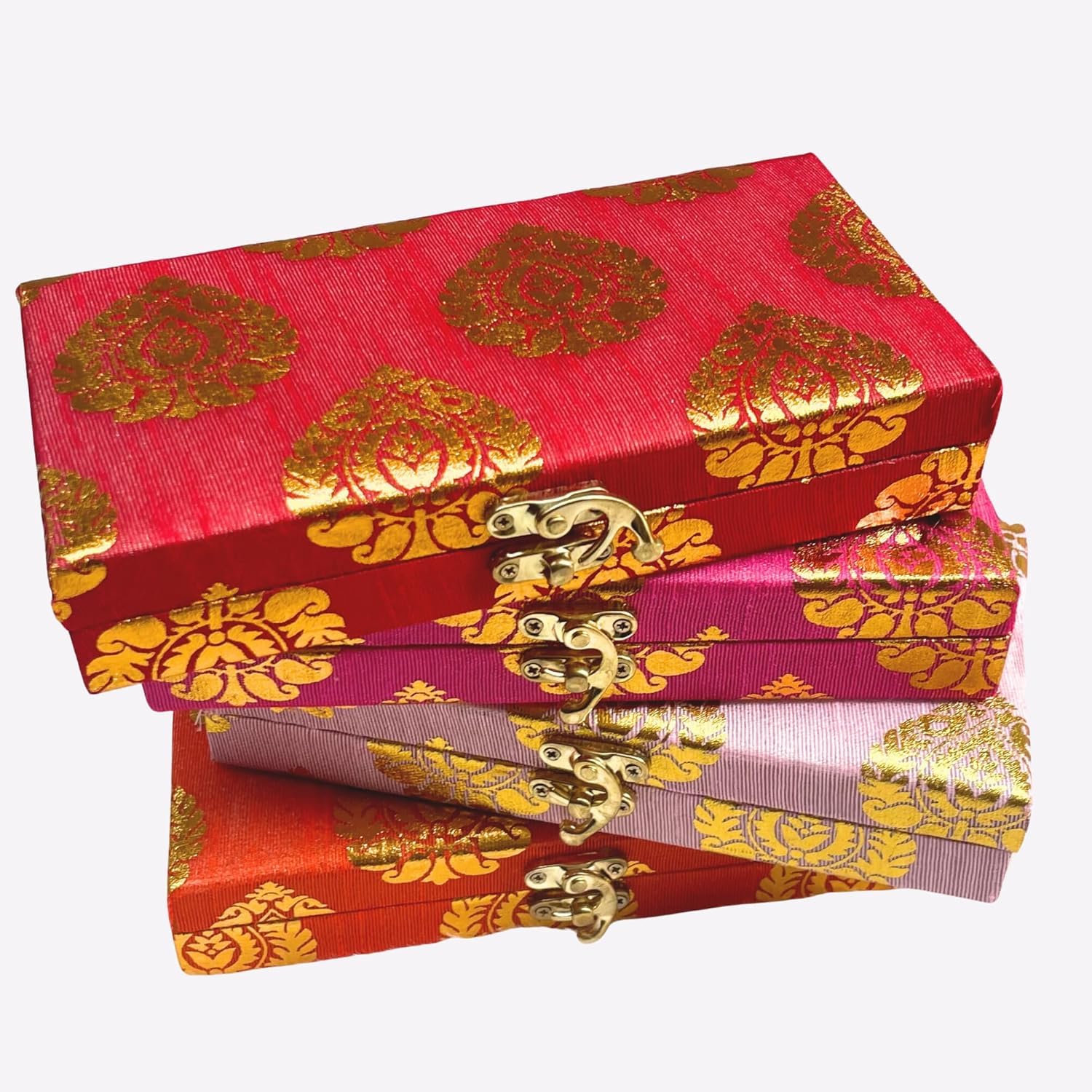Piękne rękodzieło shagun pudełko na ślub i rocznicę, eleganckie pudełko prezentowe na gotówkę, biżuterię i słodycze, tradycyjna pamiątka dekoracyjna na specjalne okazje i świąteczny prezent (10)