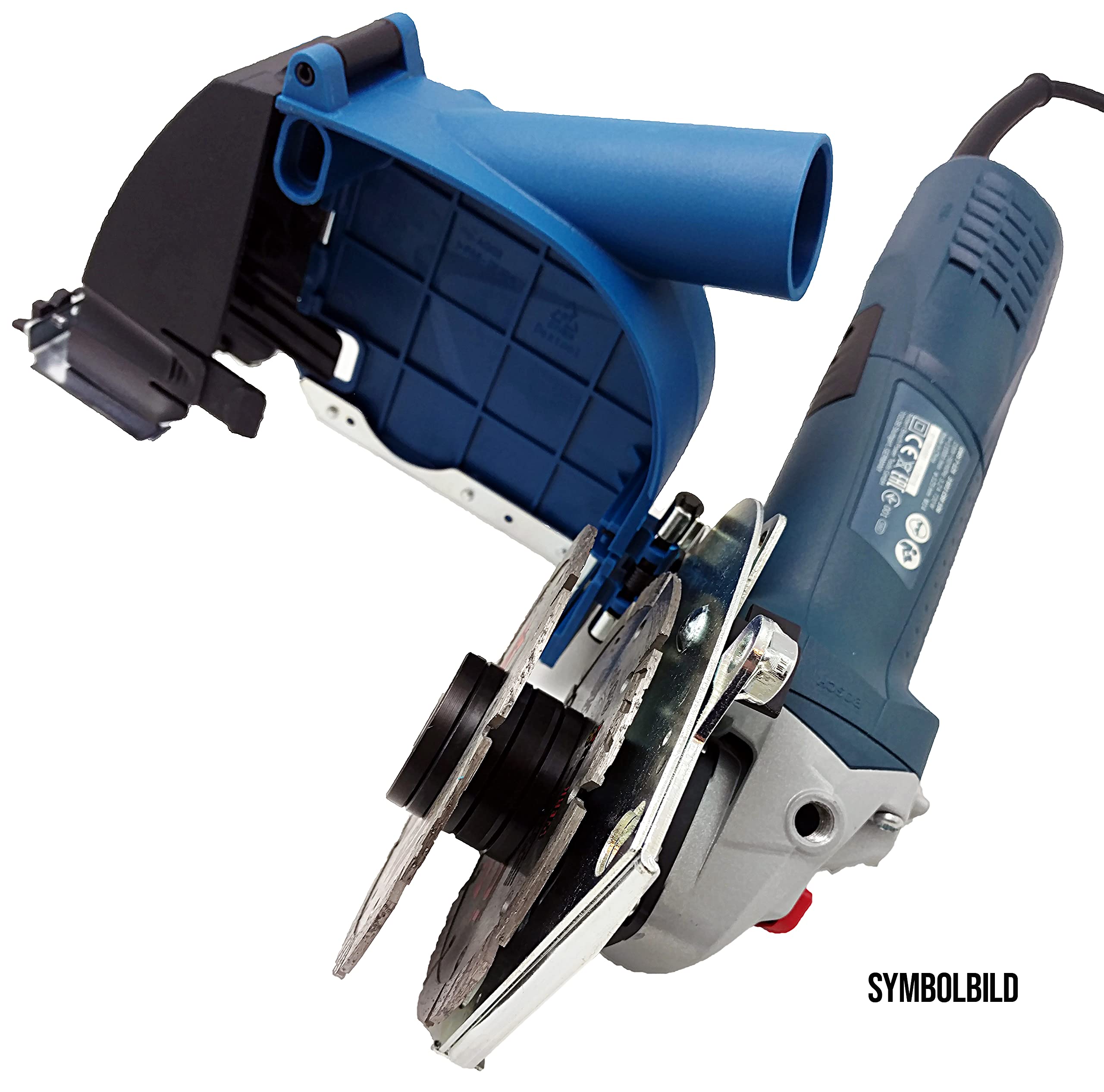 Aspirapolvere per frese da muro 125 mm + 2 X Laser Roxx 125