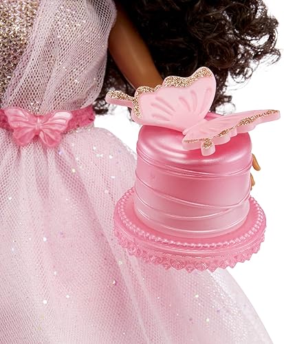 Miniatura 6 de MGA Entertainment Dream Ella Let's Celebrate Doll - Muñeca Yasmin, confeti de mariposa con purpurina rosa y dorada de 11.5 pulgadas, muñeca de moda