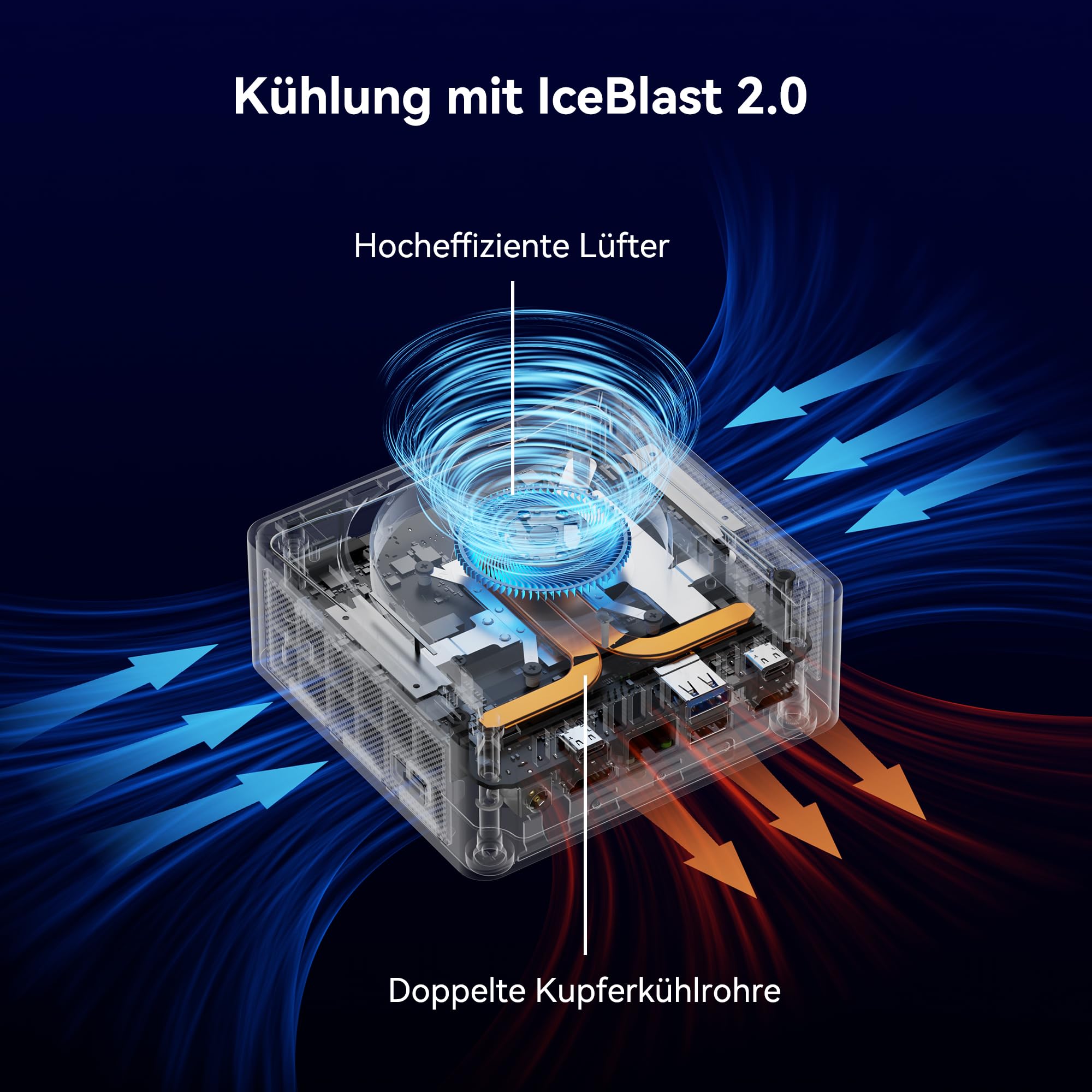 GEEKOM IT15 mit Intel Core Ultra 9 285H (15. Gen.), 32GB DDR5 RAM & 2TB SSD (max.128GB + 8TB), 99 Tops KI-Leistung | 8K 120Hz | WiFi 7– Vorkonfiguriert mit Windows 11, für Videobearbeitung/Gaming