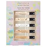 Pacifica Beauty, Take Me There Spray Perfume Trial Set, 5 Scents, Fragrance Sampler Gift Set, Natural & Essential Oils, Clean, Vegan & Cruelty Free