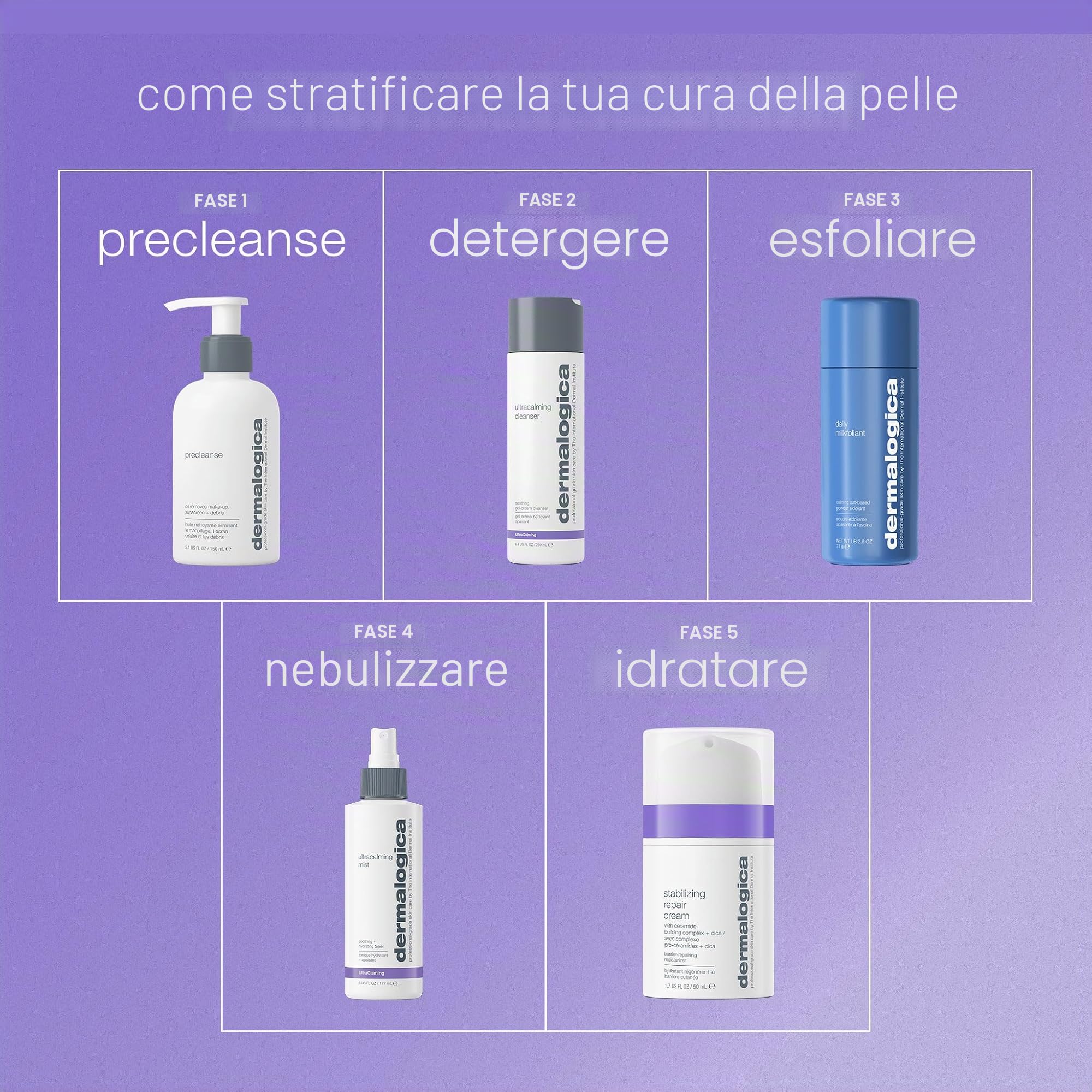 Dermalogica UltraCalming Cleanser per Pelle Sensibile 500ml | Detergente lenitivo che calma il rossore e il fastidio rinforzando la barriera cutanea.