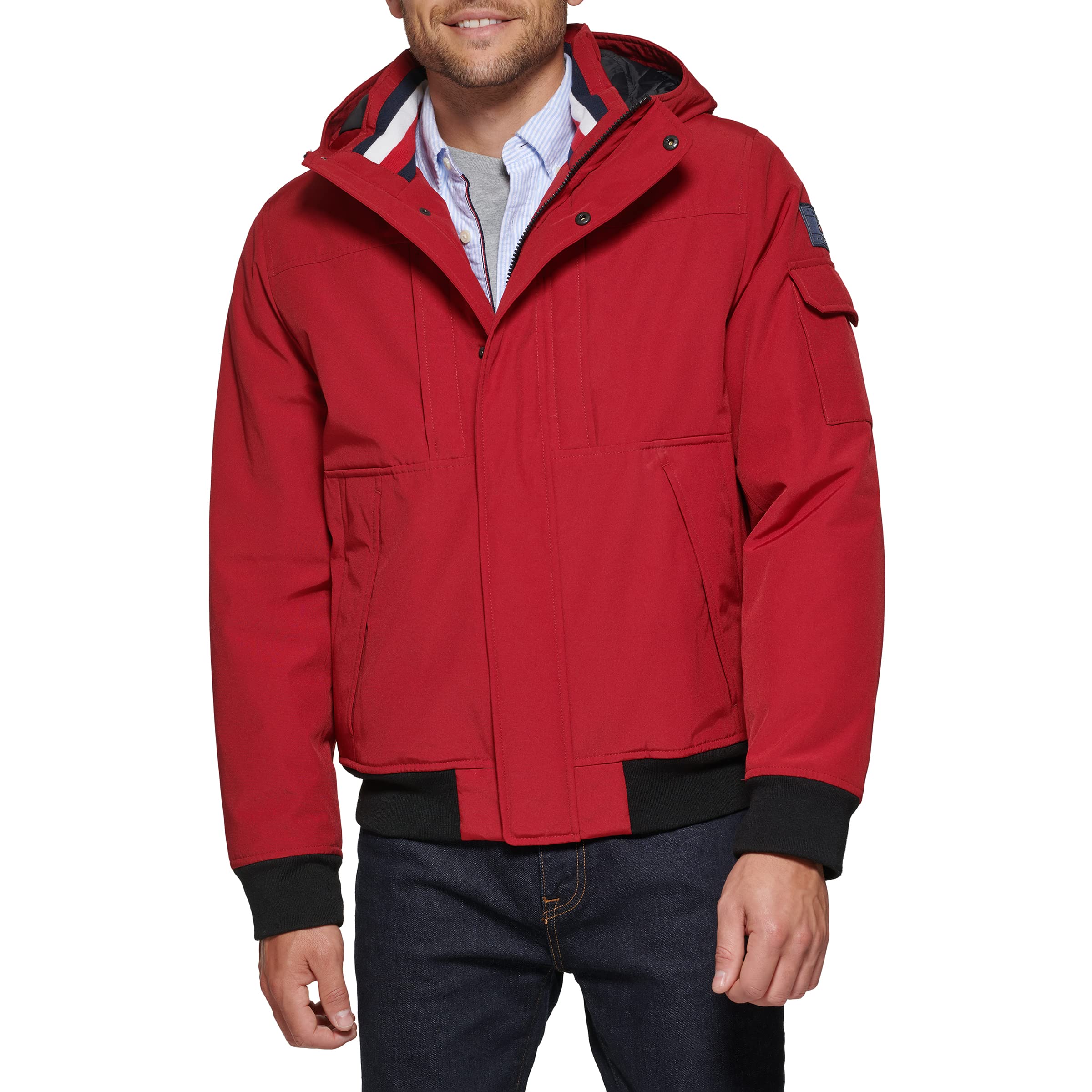 Men's Arctic Cloth Hooded Utility Bomber