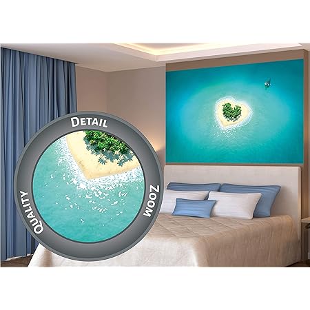 Great Art Xxl Affiche Ile Au Coeur Dans Une Eau Cristalline Plage Nature Soleil Mer Deco Ile Amour Paradis Paysage Decoration Murale Decoration Ocean Plage 140 X 100 Cm Amazon Fr