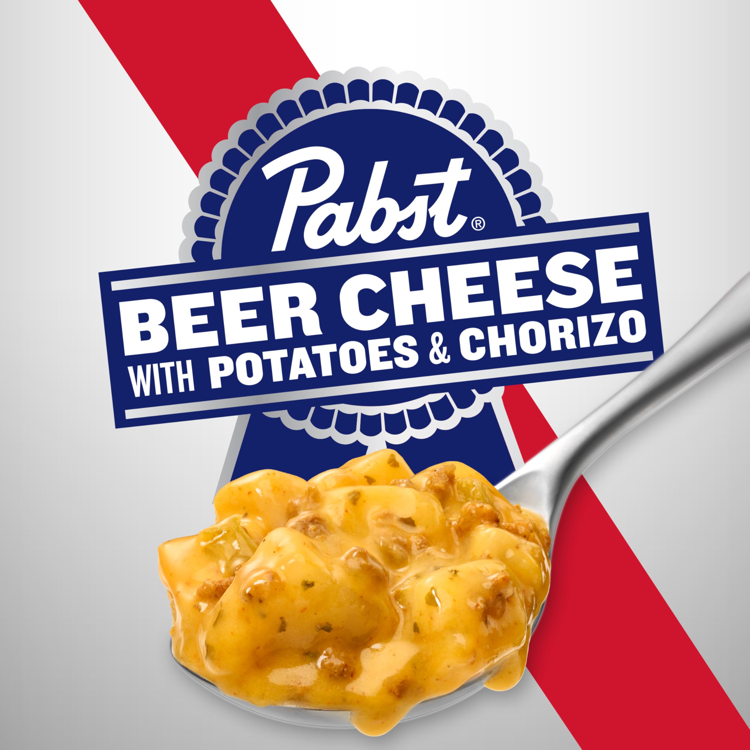 Campbell’s Chunky x Pabst Blue Ribbon Beer Cheese with Potatoes & Chorizo Soup, 18.8 oz Can (Pack of 12)