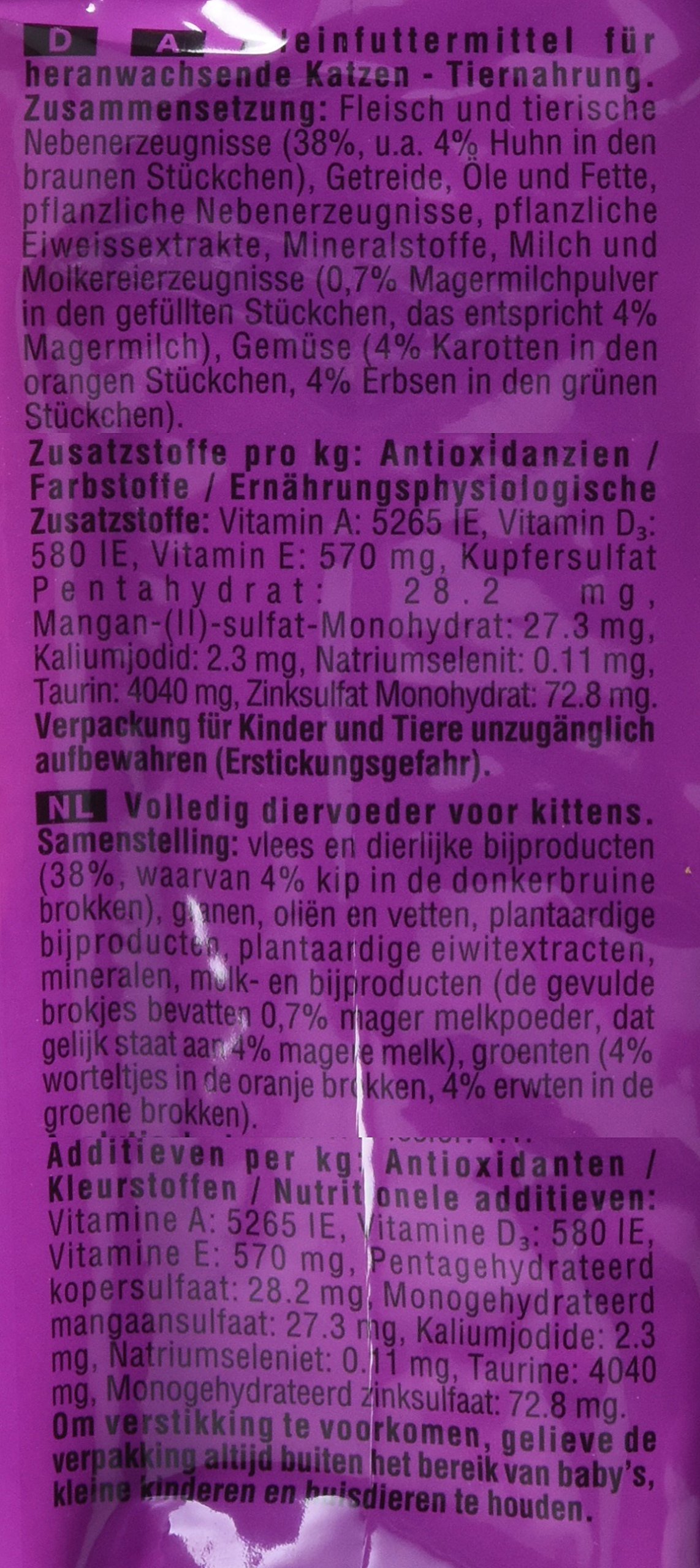 Whiskas - Croquettes pour chatons - Junior de 2 à 12 Mois - Lot de 6