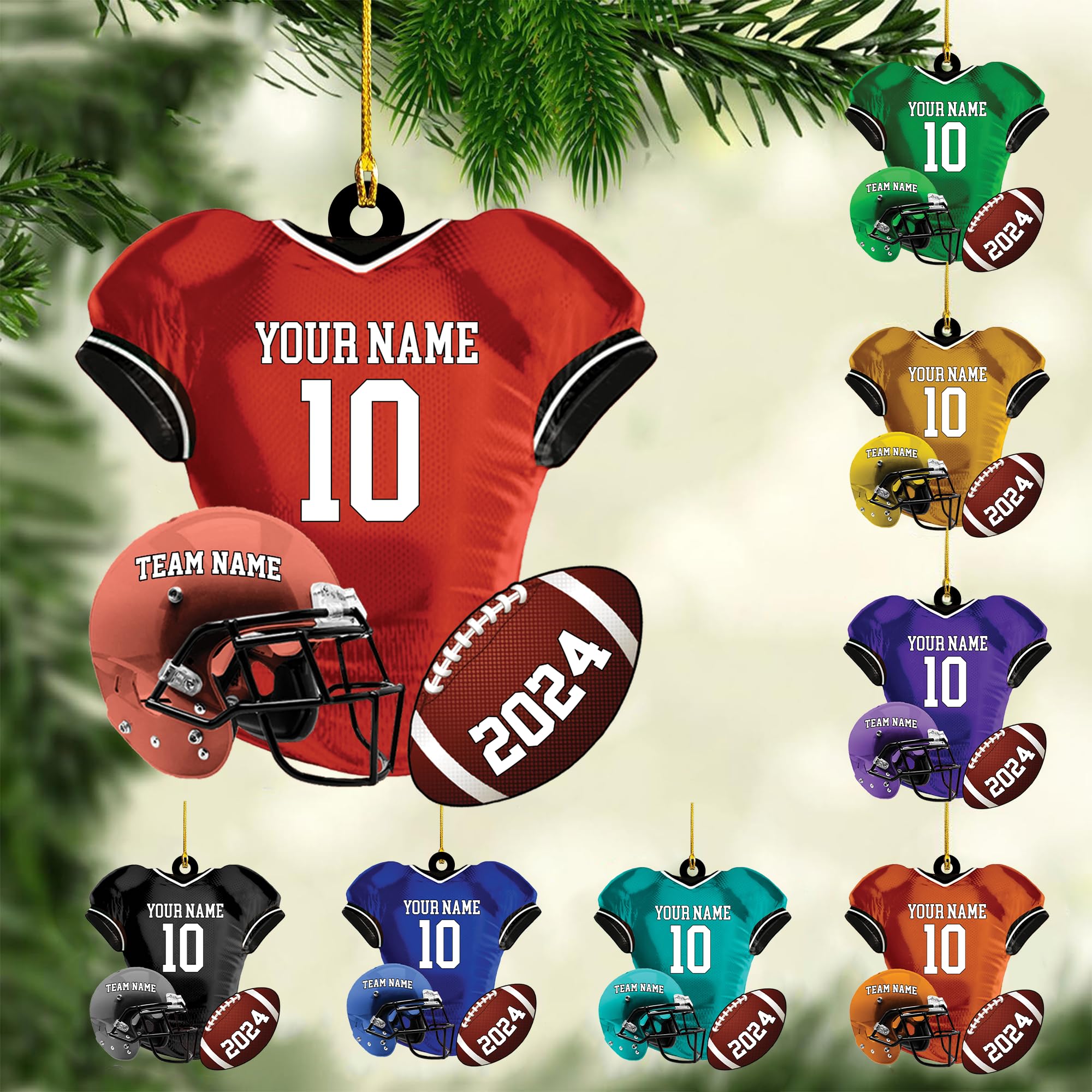 christmas football helmet Personalized American Uniform Ornament, Football and Ball, Personalized Football Ornament, Football Ornament, Christmas Ornament Gift, Football Lovers Gift, Gift for Fan : Home & Kitchen 5.7:1 Black Smooth Leather Mini Color:MPB14-light gray-mat catching ornament is perfect