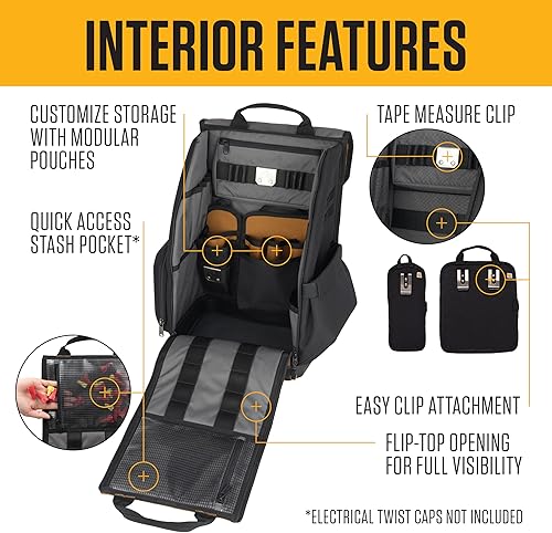 Miniatura 3 de Carhartt Bolsa de herramientas para hombre con correas de hombro ajustables, duradera, resistente al agua, organizador de herramientas