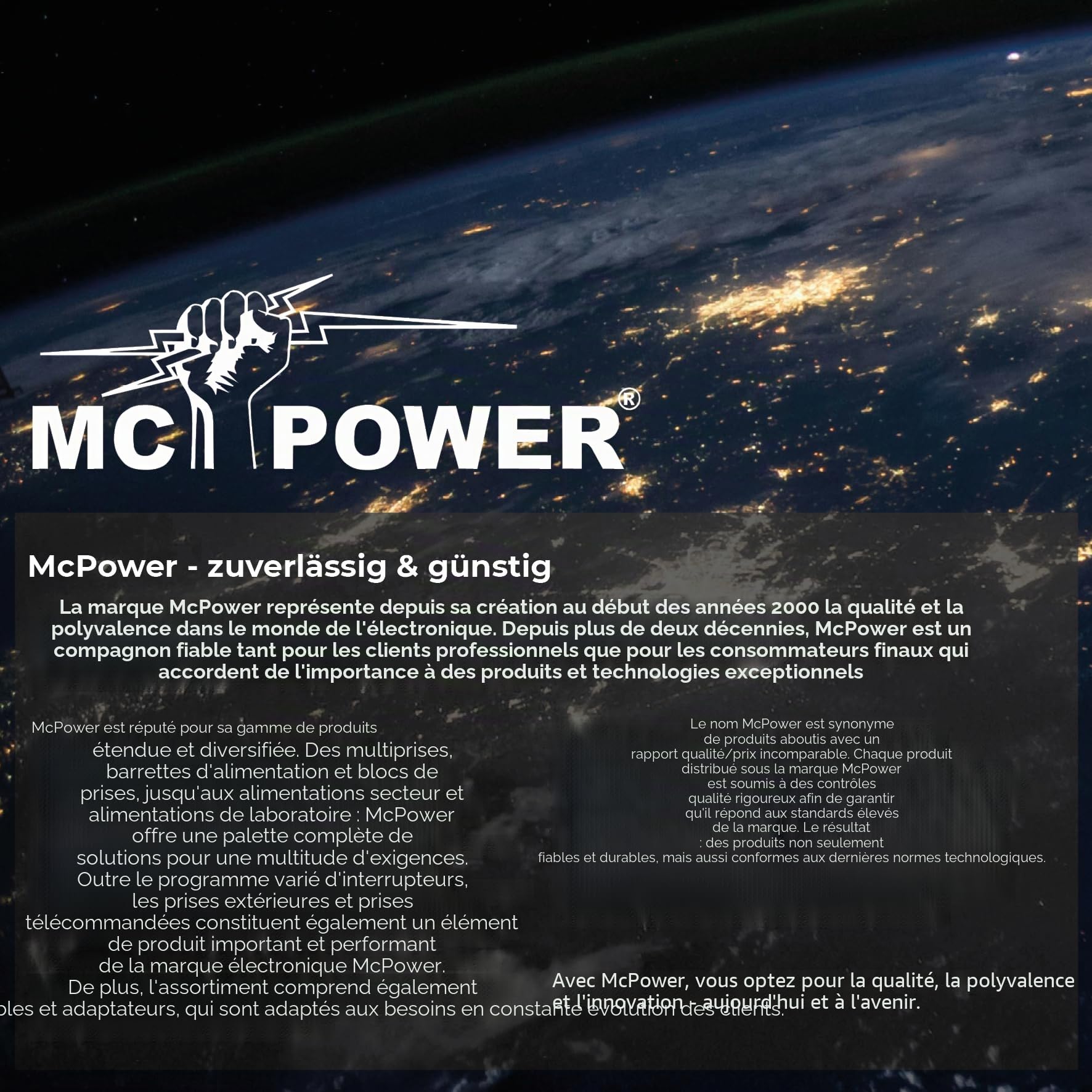 MC POWER Ensemble de prises murales et interrupteurs FLAIR Megaset 100 pièces I Prise encastrée, prise antenne, interrupteur d'éclairage, prise réseau avec cadre en blanc mat