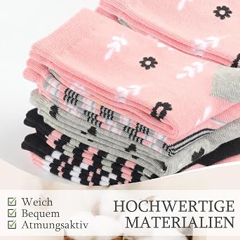 Blu Ninfee Women's Socks 39-42 35-38 Stockings Women's Cotton Striped Socks 10 pairs of colourful women's cotton socks girls with stripes dots long winter socks high socks women's socks