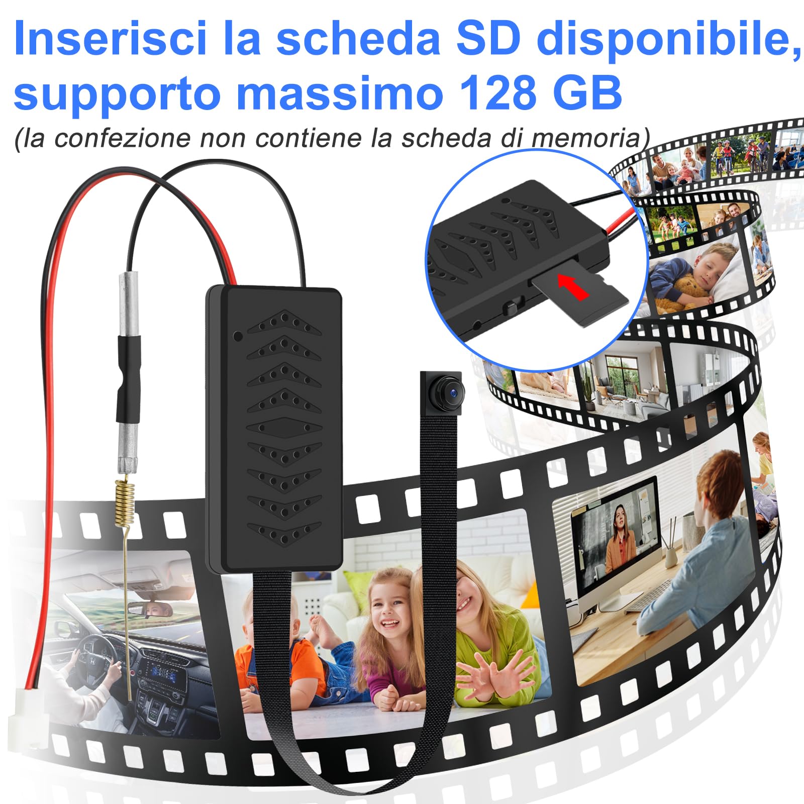 Telecamera Spia Nascosta WiFi 4K - Visione Notturna, Rilevamento Movimento, Batteria 3000mAh - Foto 12