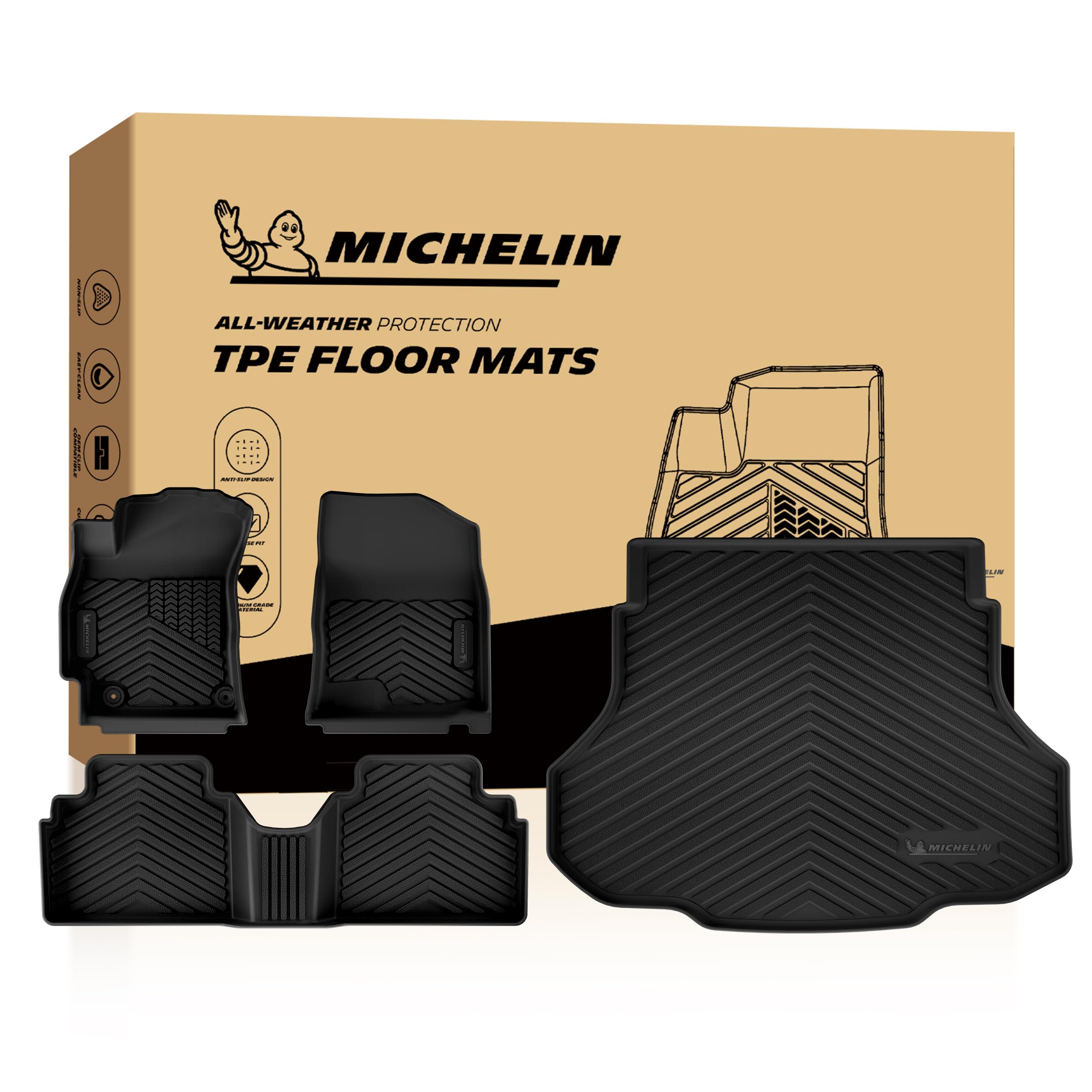 Michelin Vehicle Mats for 2021-2026 Hyundai Elantra/2022-2026 Elantra N