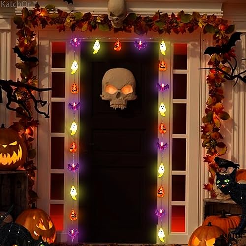 Miniatura 7 de KatchOn, Guirnalda de luces de Halloween para exteriores, 20 pies, 30 luces LED, luces decorativas de Halloween para decoraciones de Halloween al