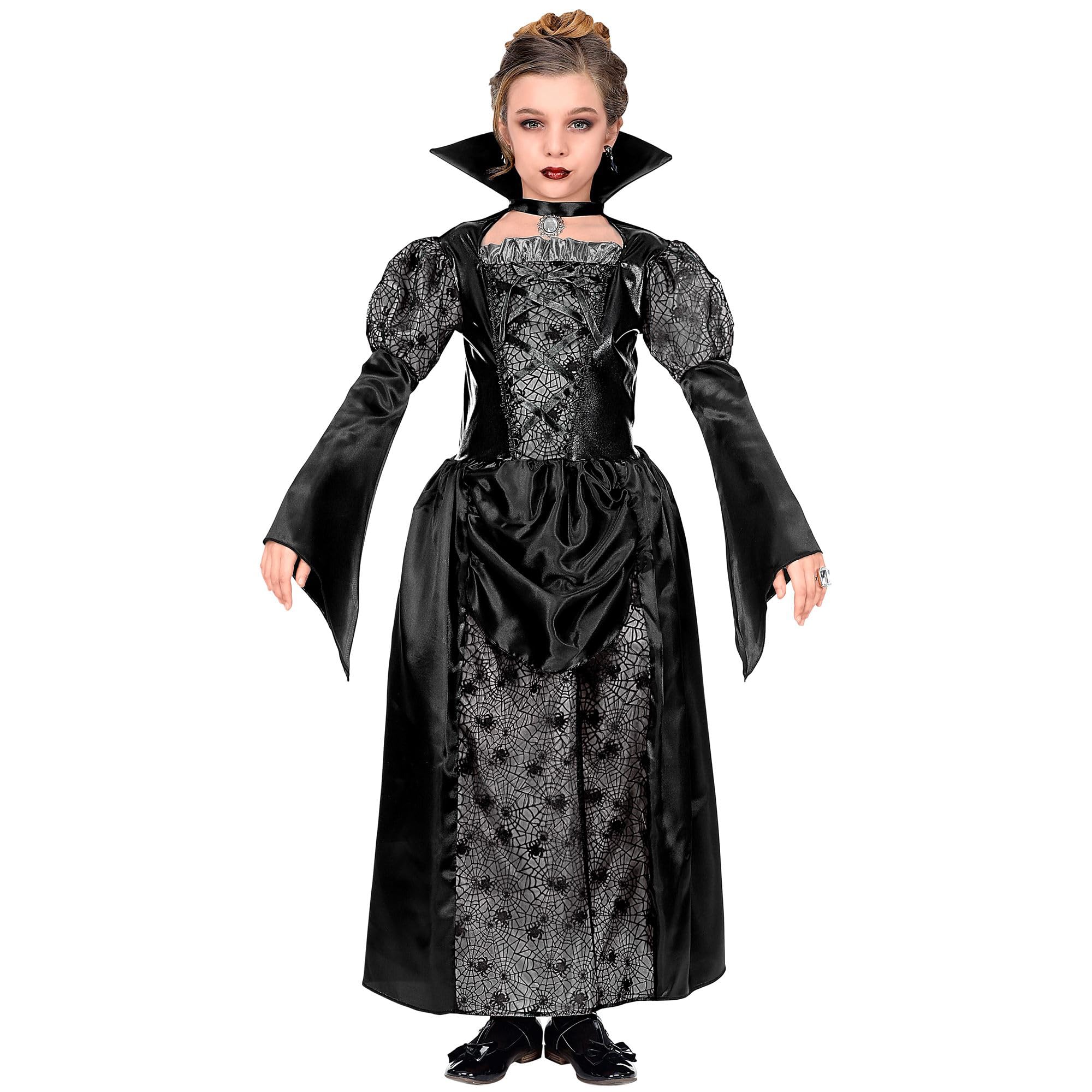 W WIDMANN MILANO Party Fashion 74766 Costume de Vampire pour Enfants Kids, Grey, 128