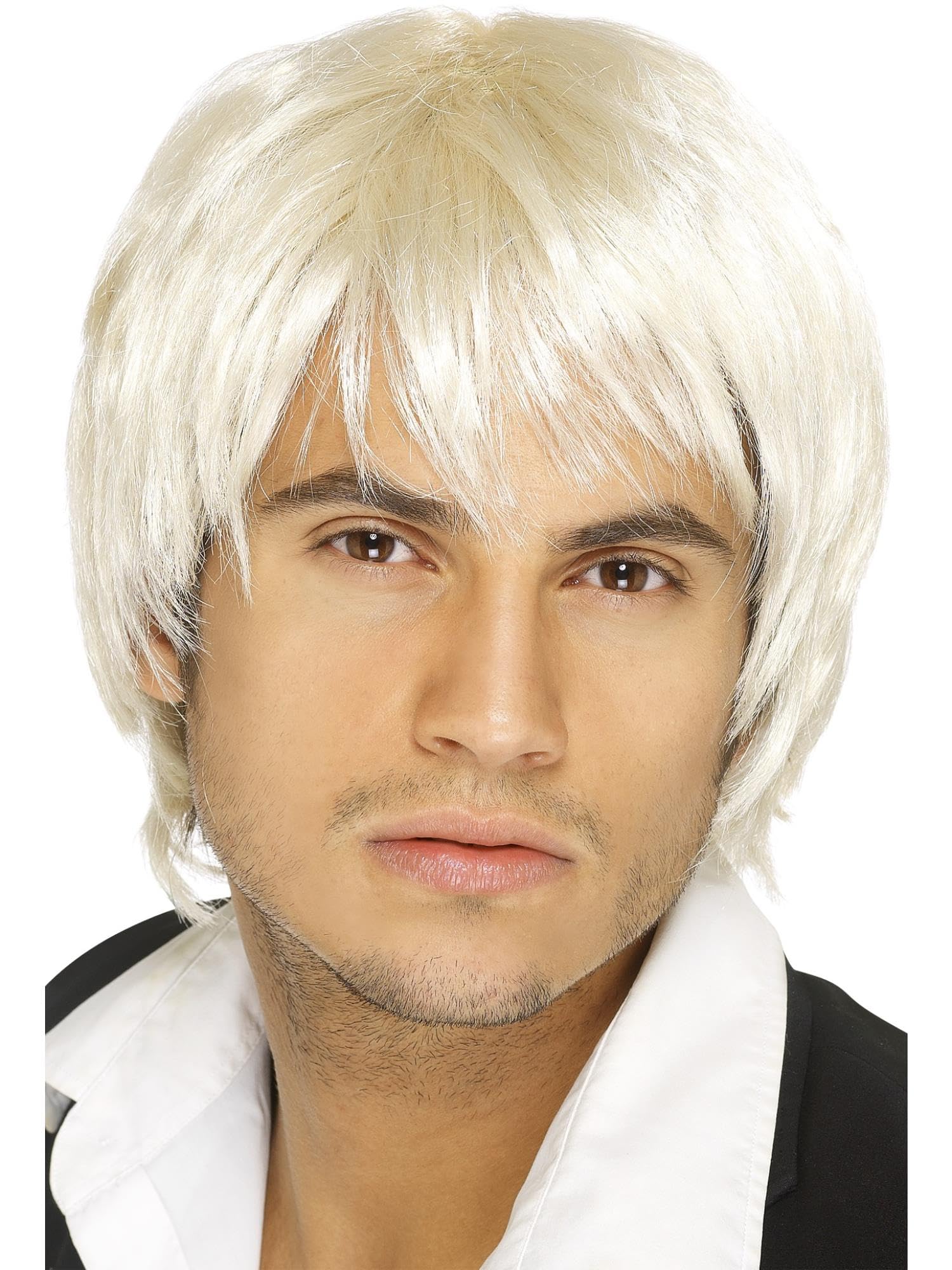 Smiffys Boy Band Wig, Blonde Short Style, Icons & Idols Fancy Dress, Adult Dress Up Wigs Halloween โ image 1