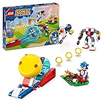 LEGO Sonic the Hedgehog: Sonic’s Campfire Clash Set, Collectible Building Toy with 4 Characters, Gold Rings and a Chaos Emerald, Gifts for Gamers, Boys & Girls aged 7 Plus 77001