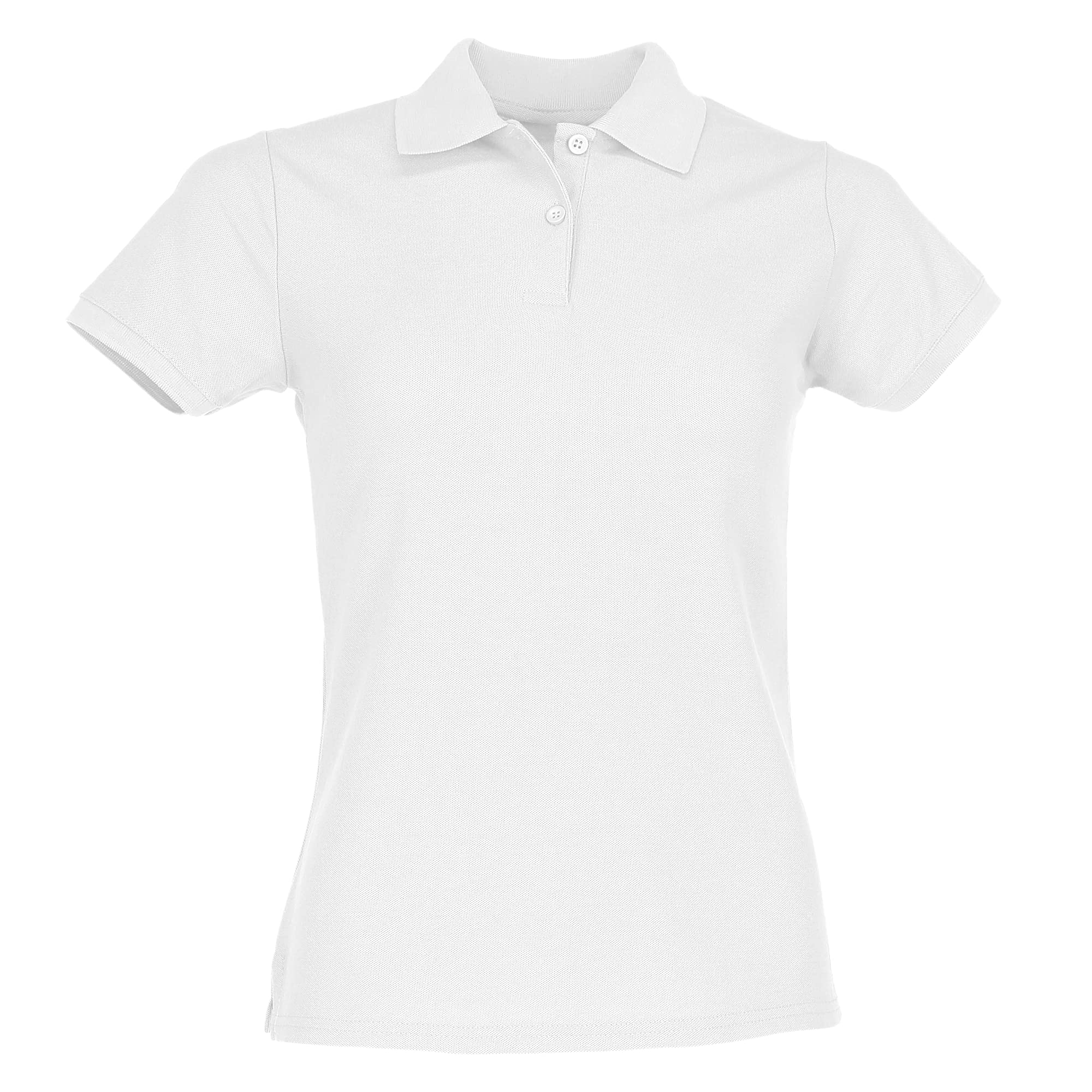 Fruit of the Loom Women's Premium Polo Shirt, White, 10 (Manufacturer Size:Small)