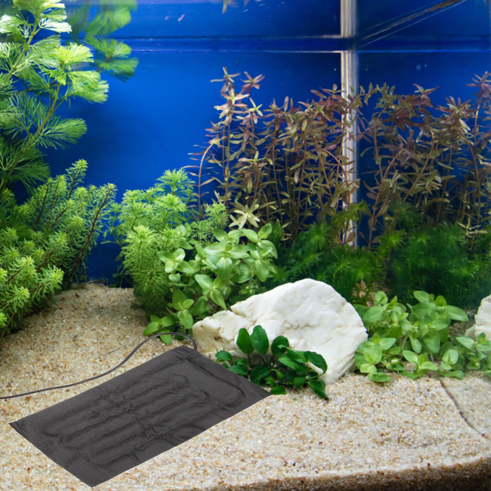 BESPORTBLE 4 Stück Makramee-Pflanzenaufhänger Pflanzmatte Kühlung Aquarium Wärmer Tank gewächshaus heizmatte Pflanzenheizmatte Pflanzenzuchtmatte Wärmematte verstellbare Heizmatte Stoff Black