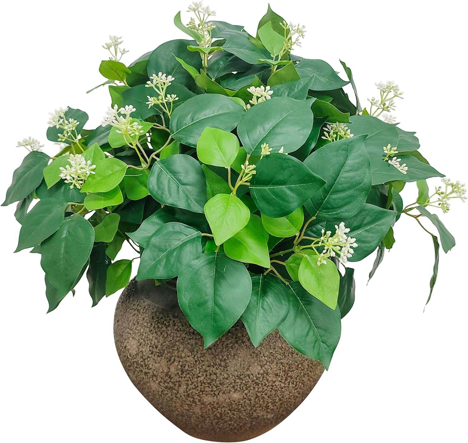 4Pcs High End Artificial Faux Greenery for Vase, 14''Real Touch Greenery Stems Arrangement for Office Home Decor Wedding Table Centerpiece,Bougainvillea Plant that Has Not Bloomed Yet