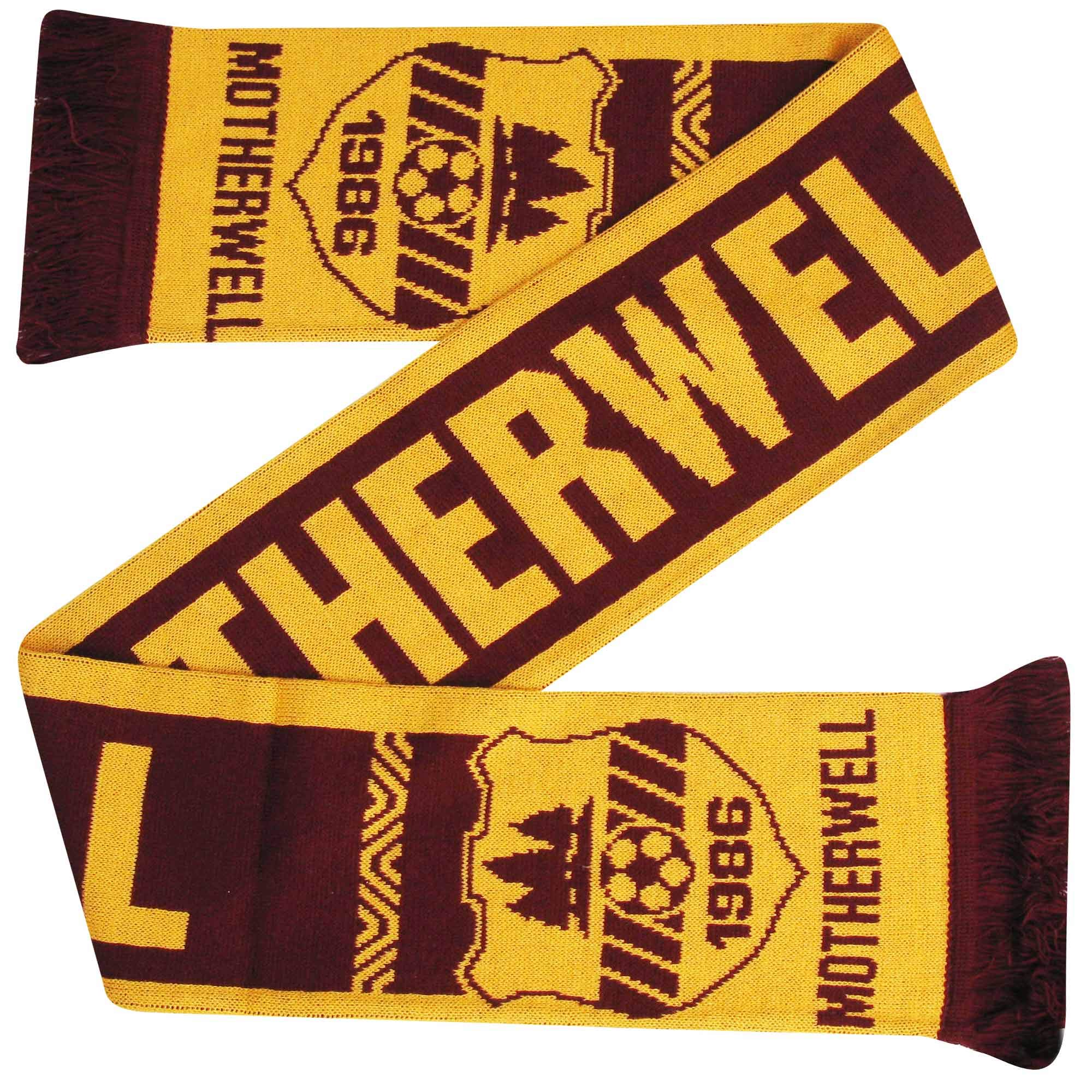 Motherwell Football Scarf - 100% Acrylic Match Day Scarf for Fans