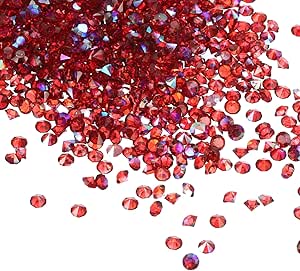 6000Pcs Black Acrylic Wedding Diamonds - 3mm Table Scatter Confetti For Centerpieces