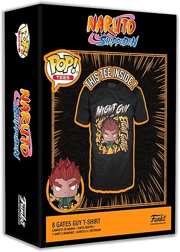 Miniatura 2 de Funko Boxed Tee Naruto - 8 Gates Guy - M - (M) - Camiseta - Ropa - Idea de regalo - Camiseta de manga corta para adultos, unisex, hombres y mujeres