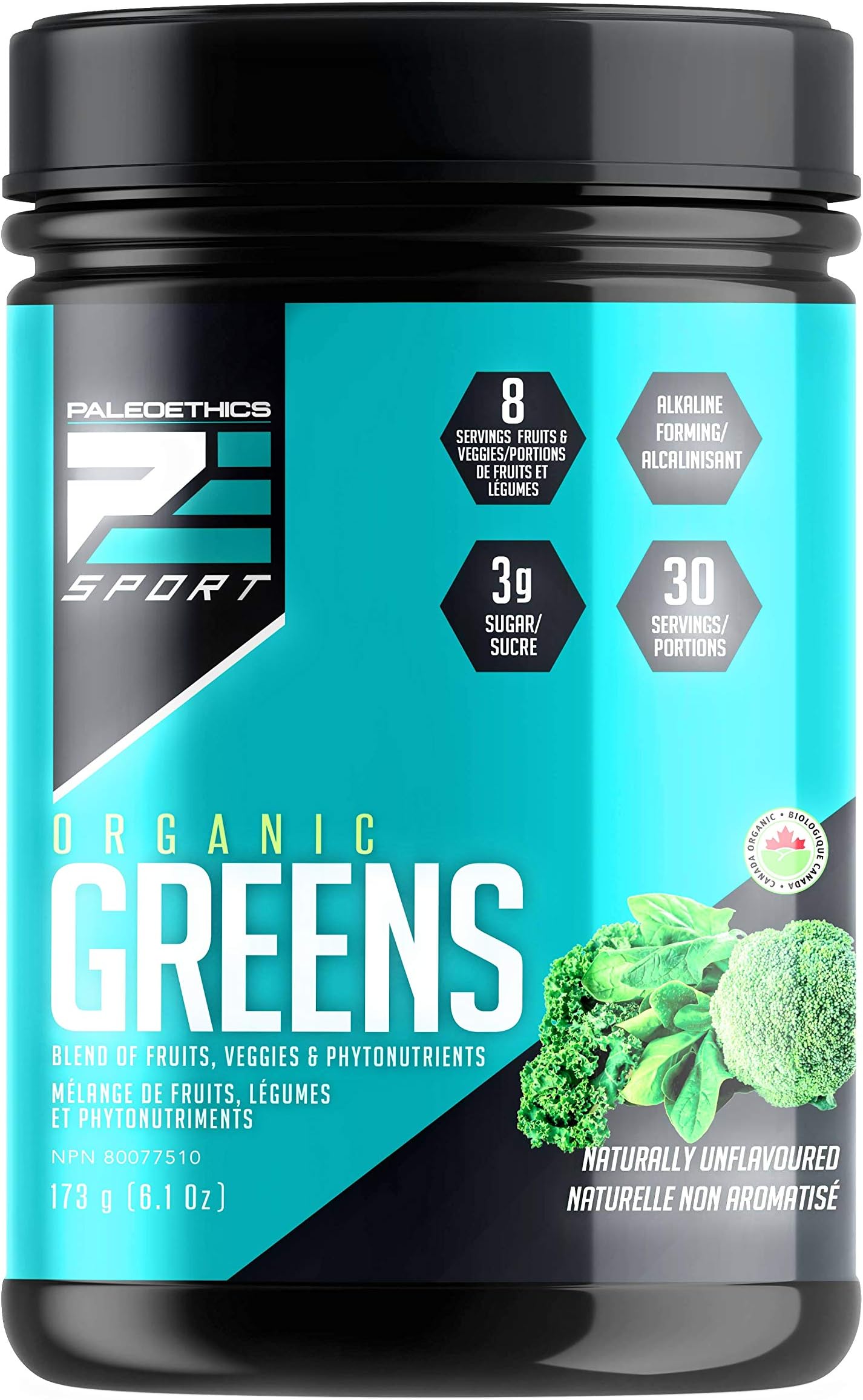 PALEOETHICS All Good Nutrition Greens Unflavored, 173 Gram