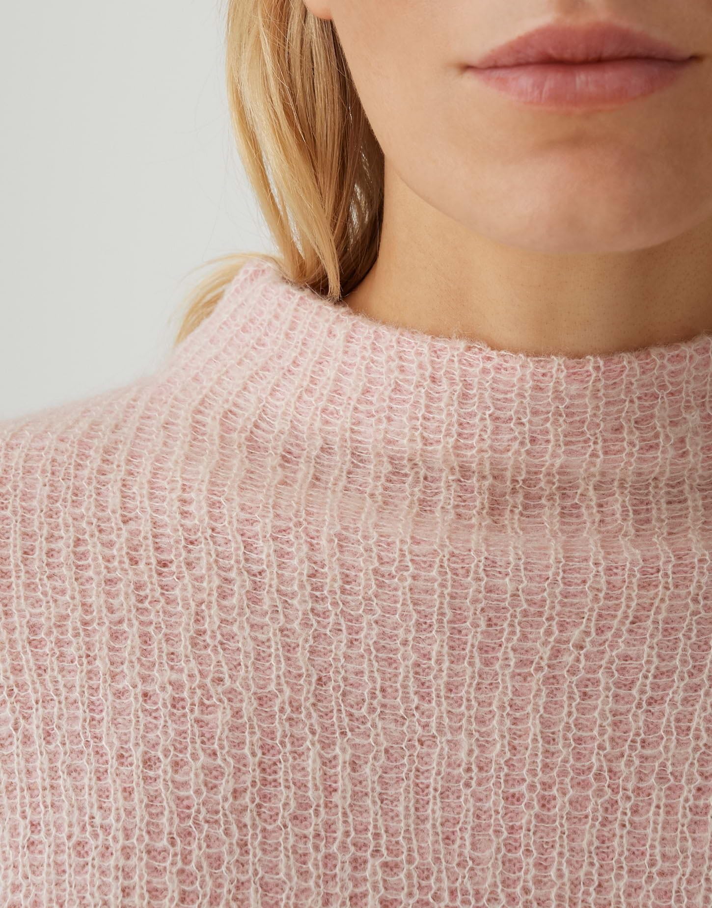 OPUS Damen Pullover | Priefe Luftiger Strickpullover in 3D-Optik Regular Fit