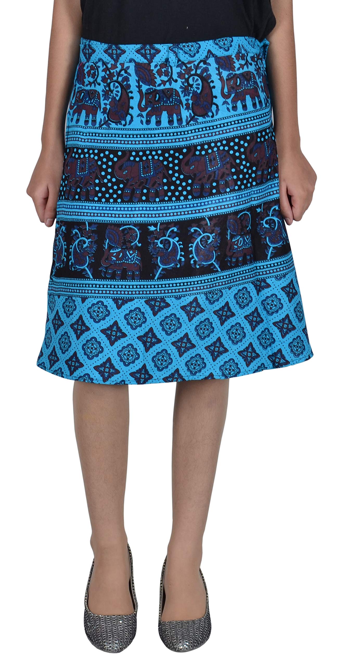 Women's Wear Cotton Knee Wrap Skirt(Red,Free Size)-image-18