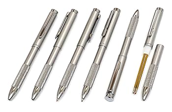 タップミント　ボールペン3本 3色ボールペン クリップオン スリム3C 0.7mm 青軸 B3A5-BL