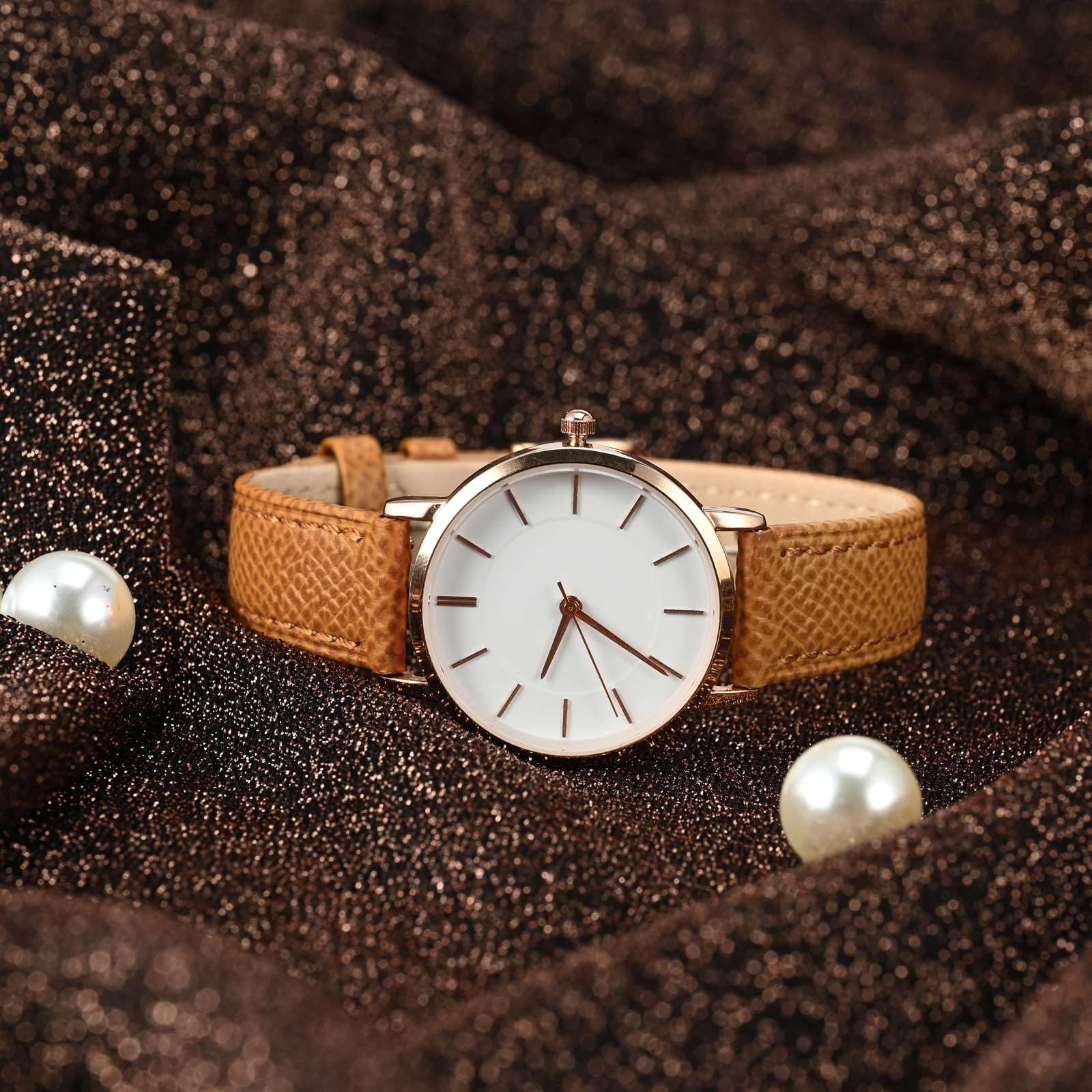 WOCCI Grace Watch Pasek do zegarka, skóra licowa, szybkie zapięcie, Quick Release, klamra ze stali nierdzewnej, szerokość paska 12, 14, 16, 18, 20 mm