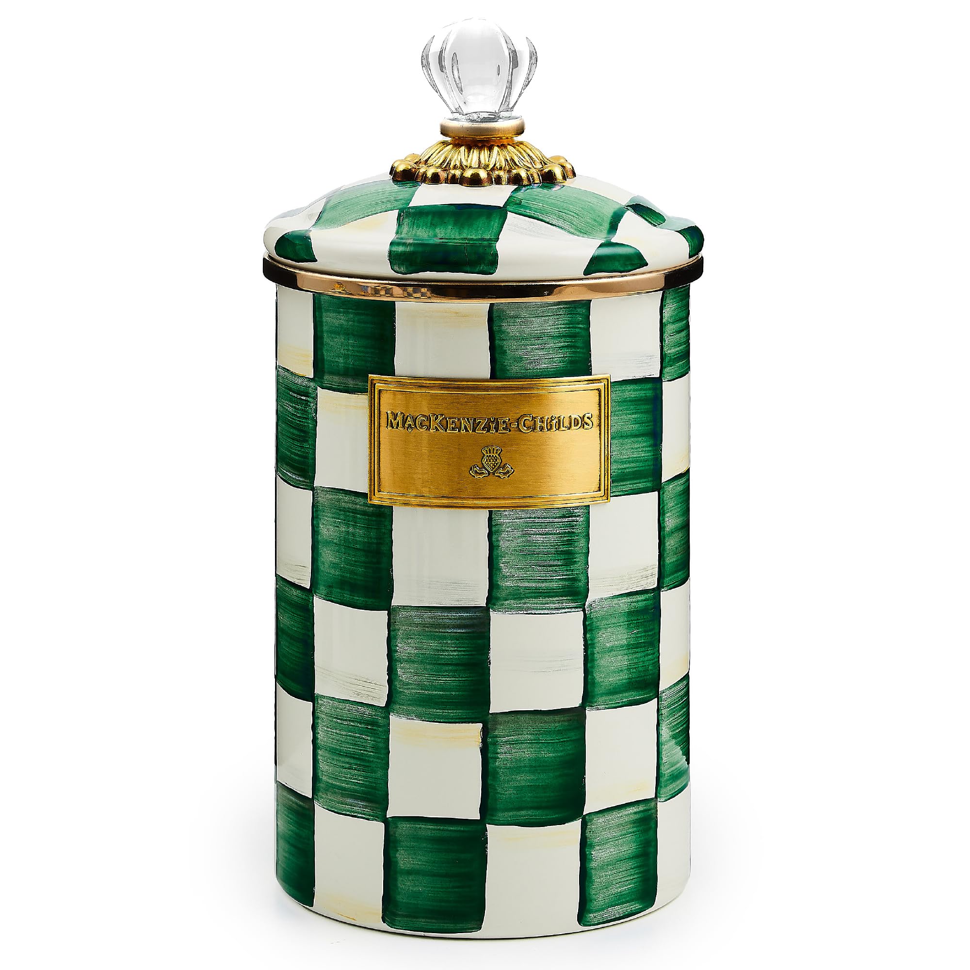 Amazon.com: MACKENZIE-CHILDS Enamel Canister, Versatile Kitchen