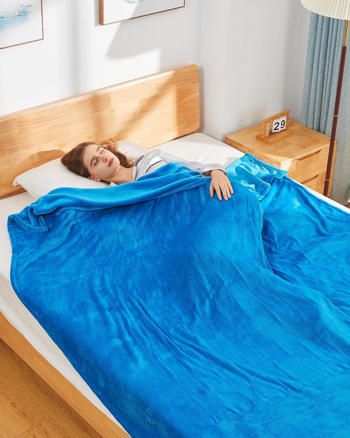 Heated Blanket Electric Blanket Queen Size, 84" x 90" Warming Blanket