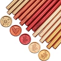 Vista 11 de Yoption 15 barras de cera para sellar pistola de pegamento para sello de cera, ideal para invitaciones de boda, tarjetas, sobres (azul)